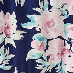 Tiered Tank Mini Dress, ARYA FLORAL ROSE FLORAL NAVY LR, swatch
