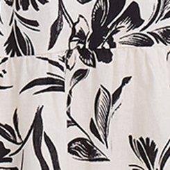 Belle Isle Flutter Sleeve Tiered Maxi Dress, PEONY DANCE IVORY, swatch