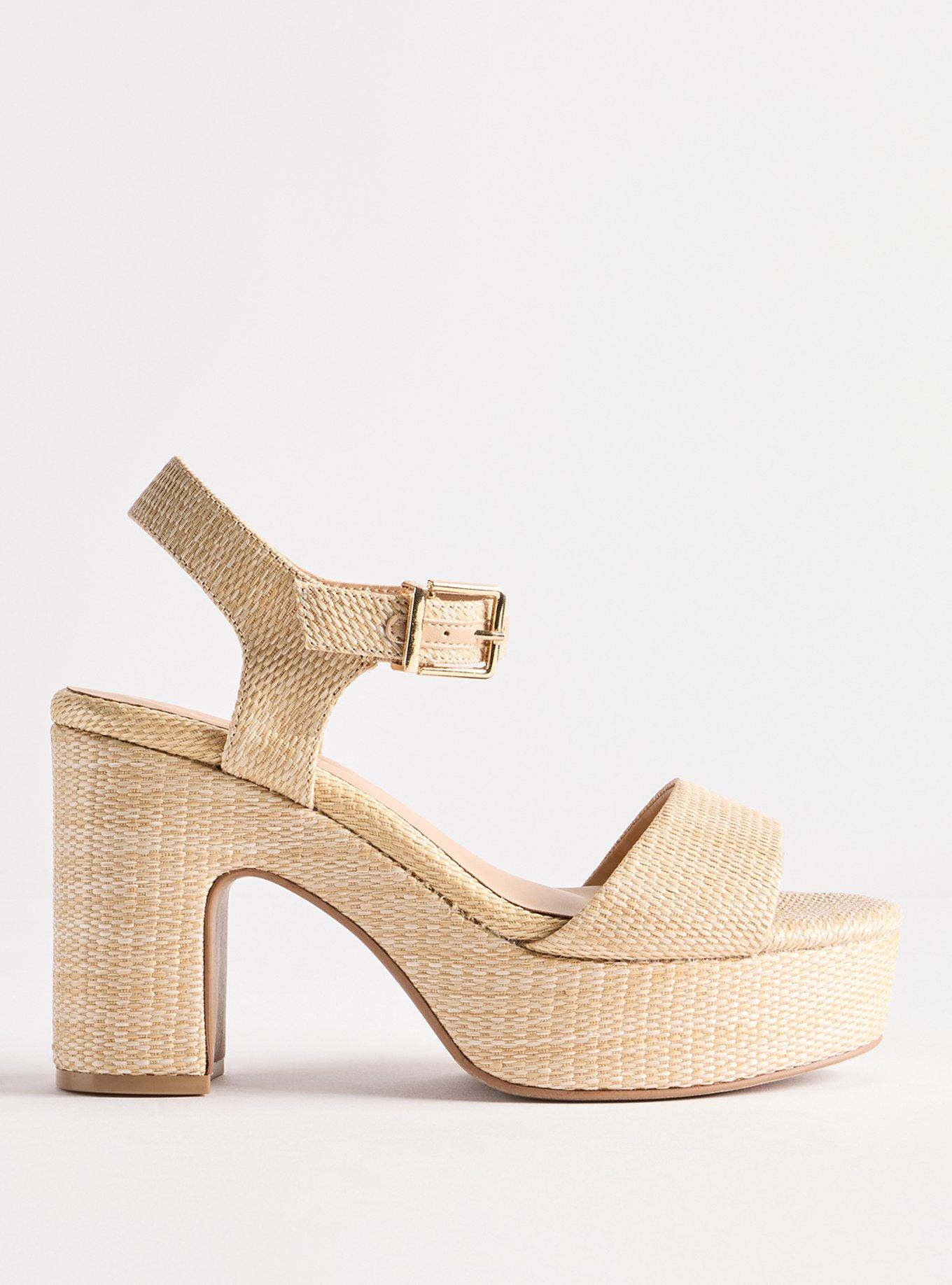 Platform Heeled Sandal (WW), NATURAL, alternate