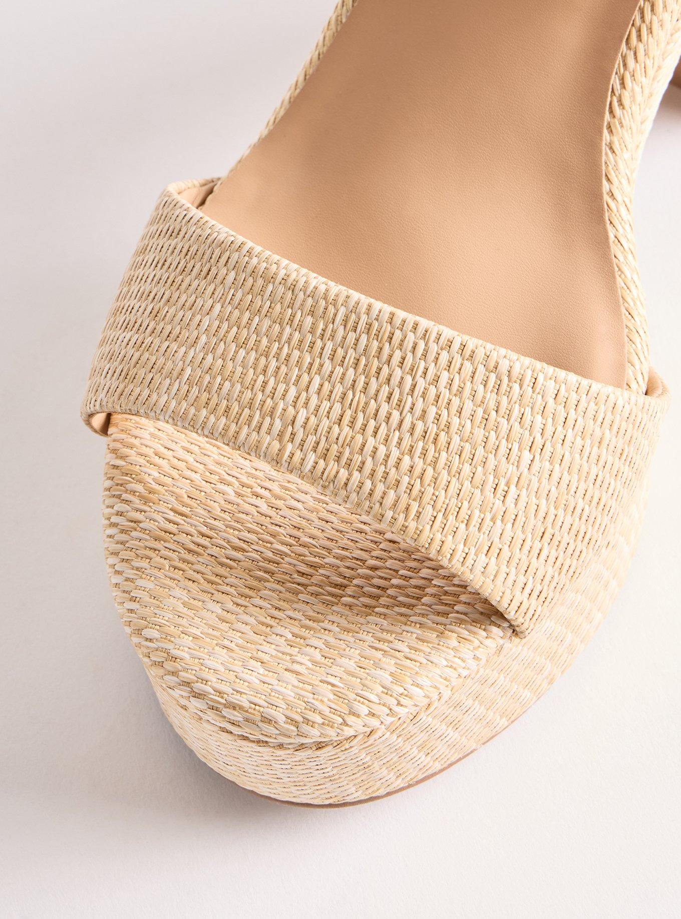Platform Heeled Sandal (WW), NATURAL, alternate