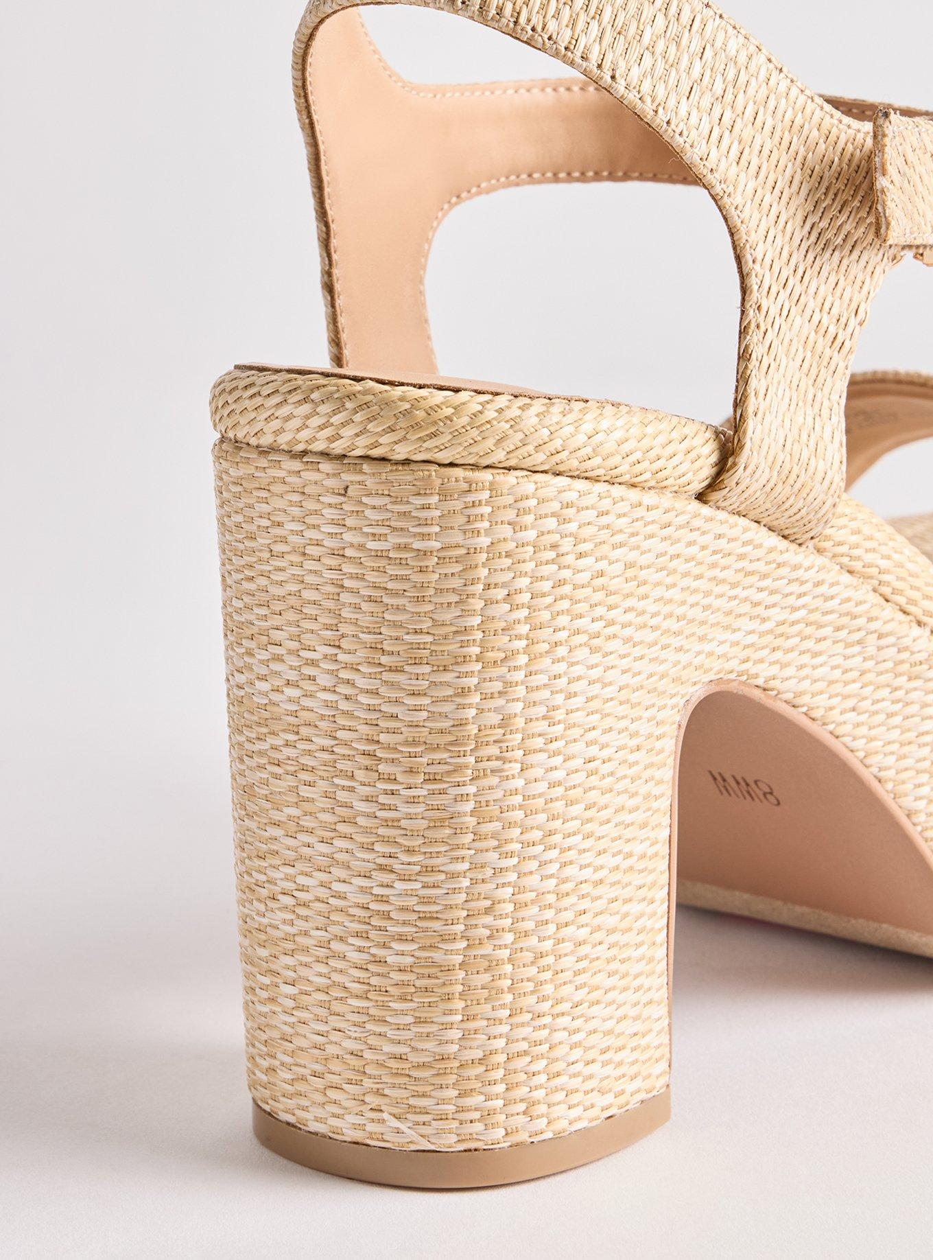 Platform Heeled Sandal (WW), NATURAL, alternate