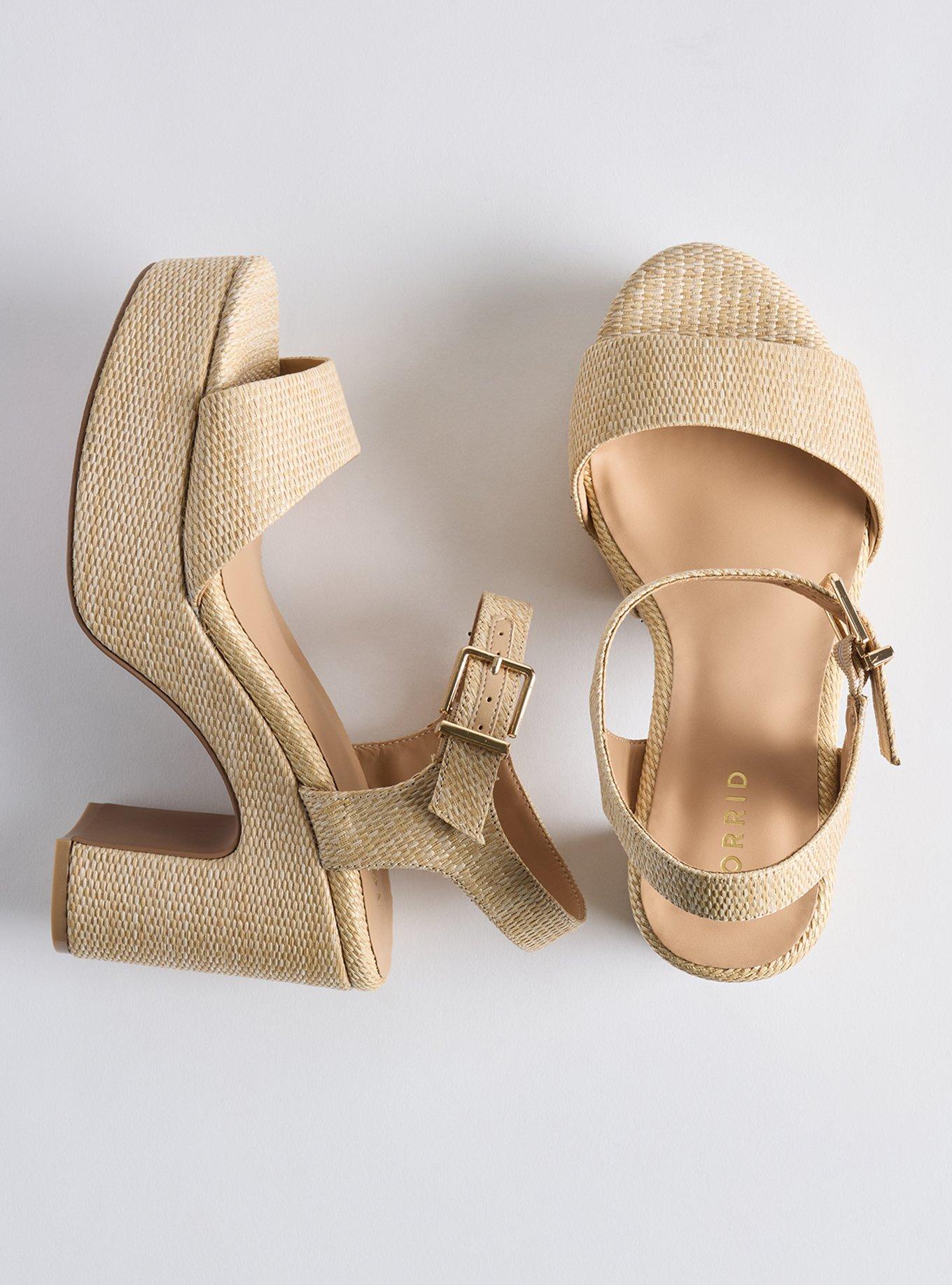 Platform Heeled Sandal (WW), NATURAL, hi-res