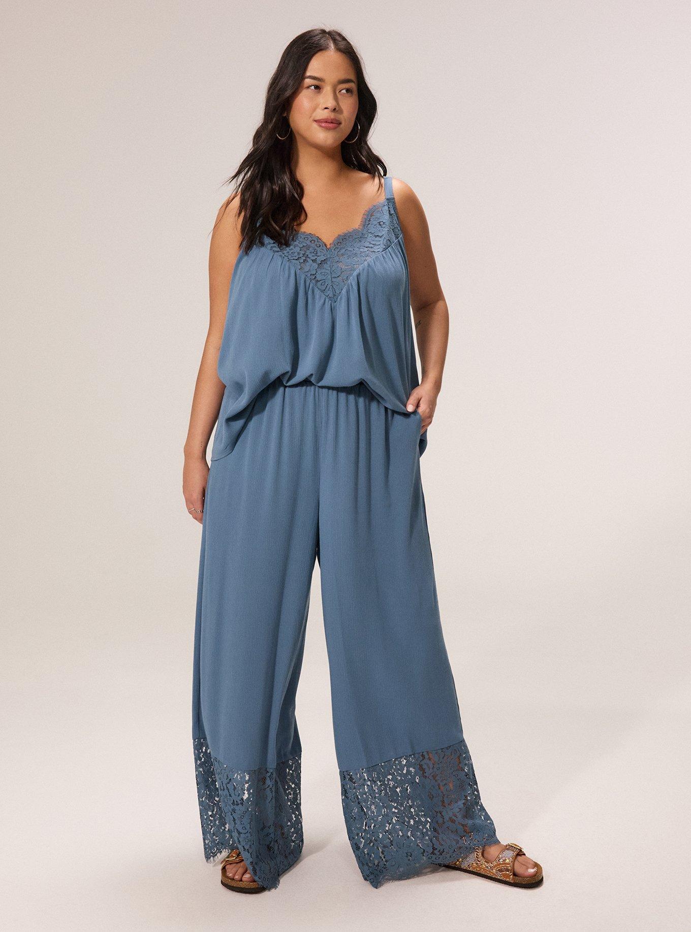 Festi Lace Detail Strappy Cami, BLUEFIN, alternate