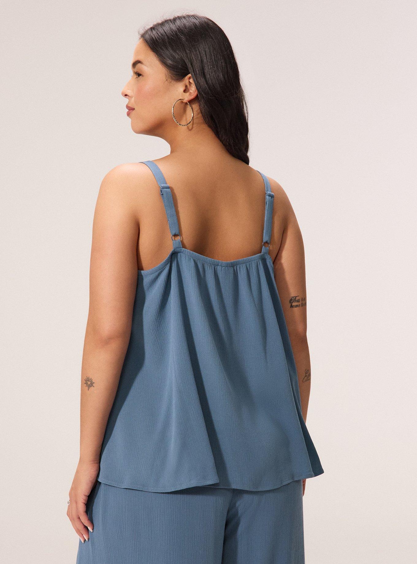 Festi Lace Detail Strappy Cami, BLUEFIN, alternate