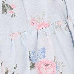 Plus Size LoveSick Elbow Sleeve Smocked Top, MANSFIELD ROSE PALE BLUE, swatch