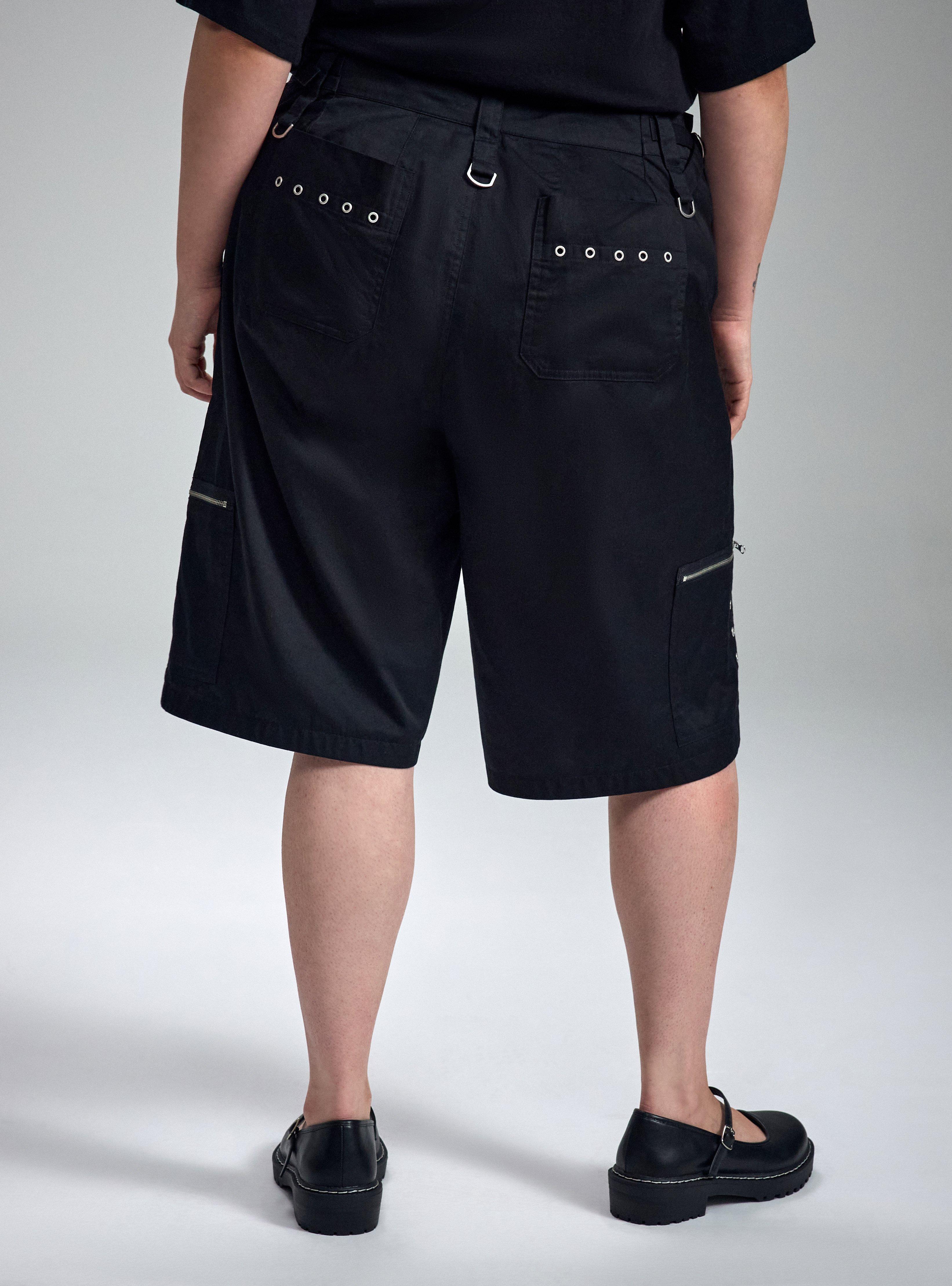 Nightfall Strappy Jort, DEEP BLACK, alternate