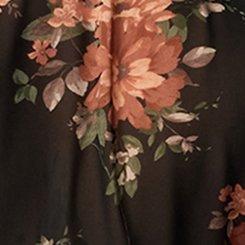 Lexie Hi-Low Tunic Babydoll Top, CELEBRATION FLORAL BLACK, swatch