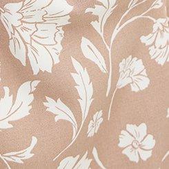 V-Neck Tea Length Dress, MOBY FLORALS ALMONDINE, swatch