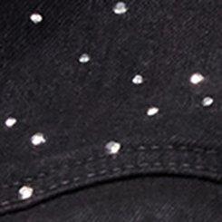 Rhinestone Denim Crop Vest, VINTAGE BLACK, swatch