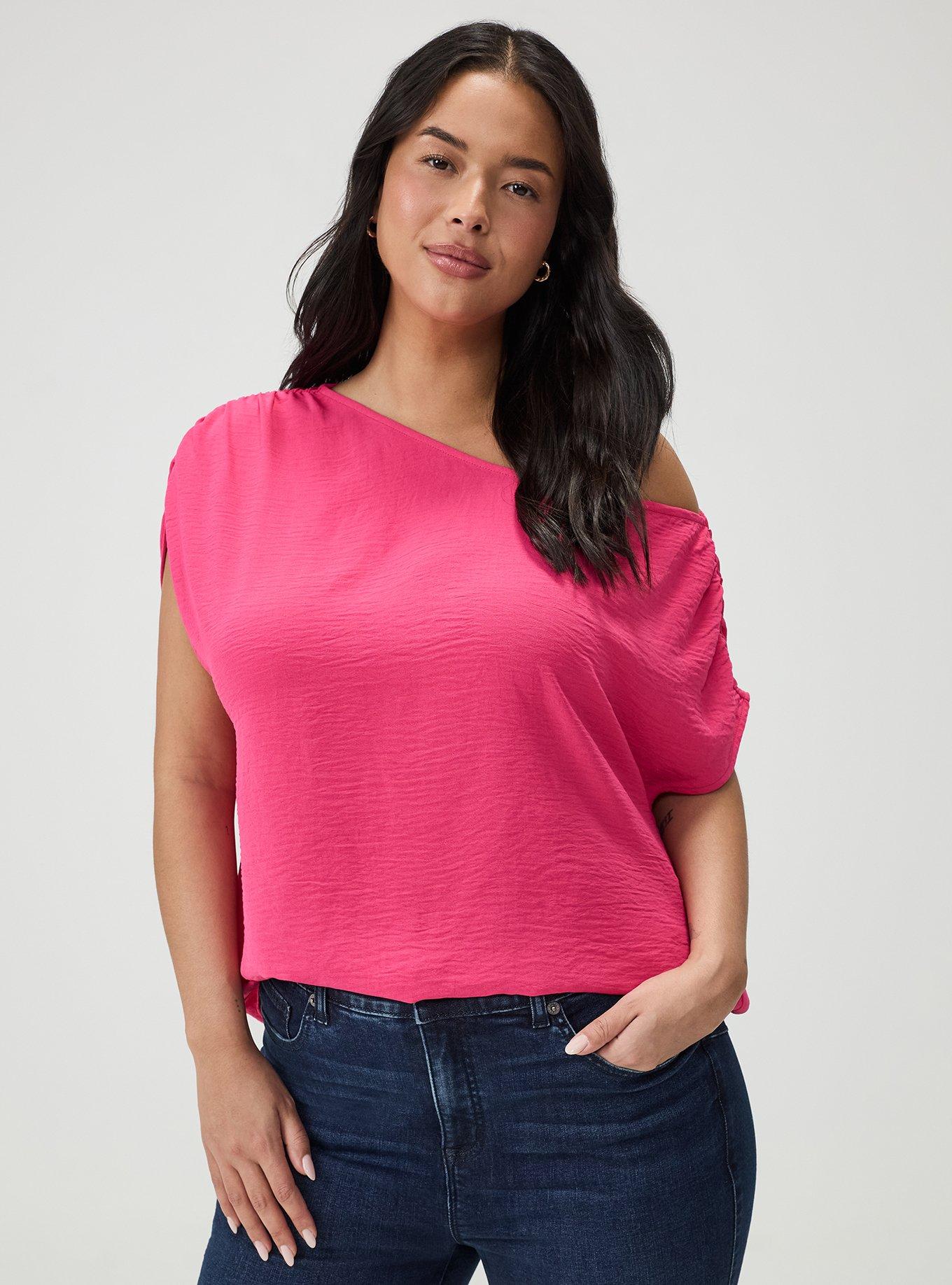 Off-Shoulder Top, BEETROOT PURPLE, alternate