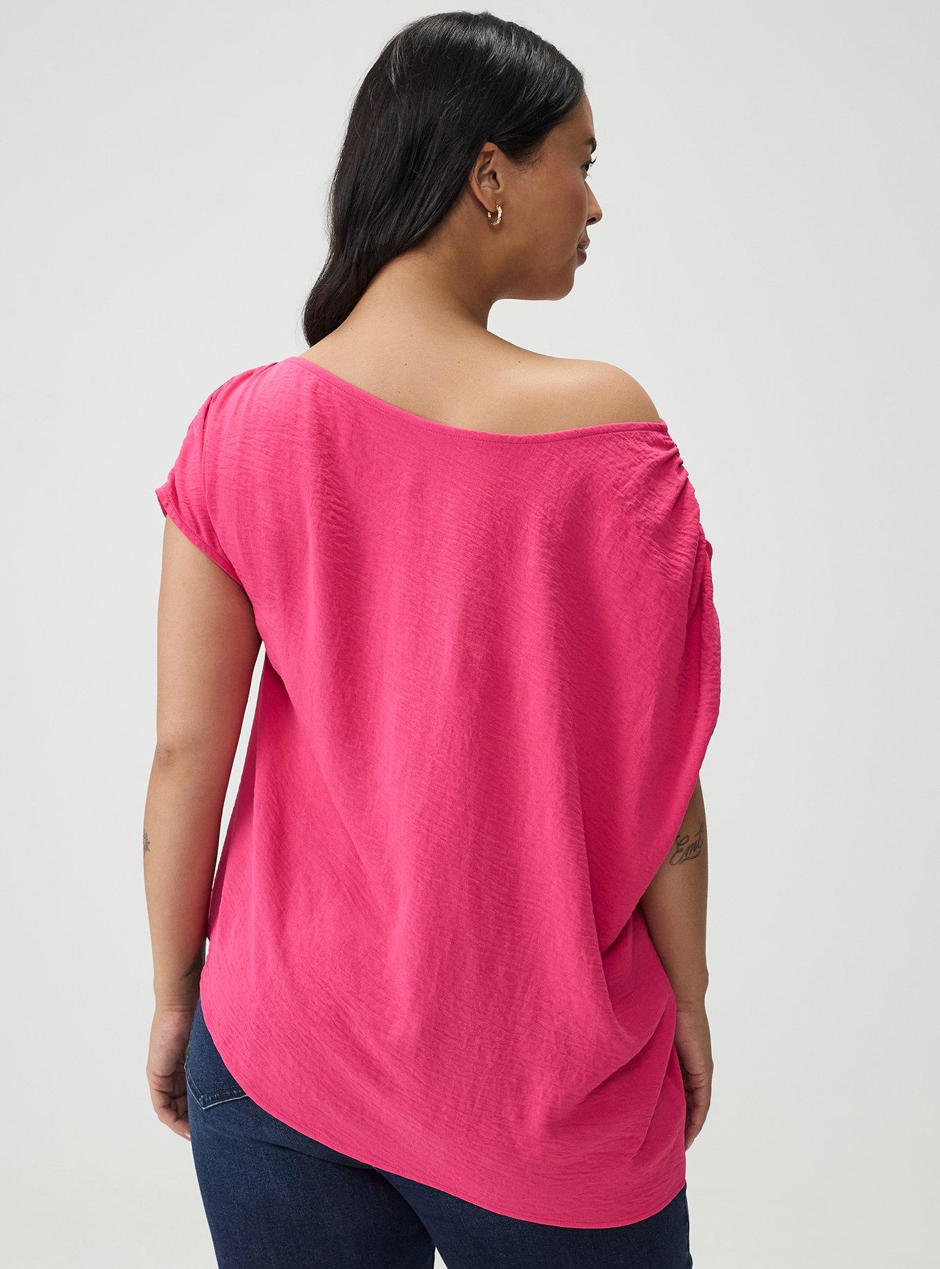 Off-Shoulder Top, BEETROOT PURPLE, alternate