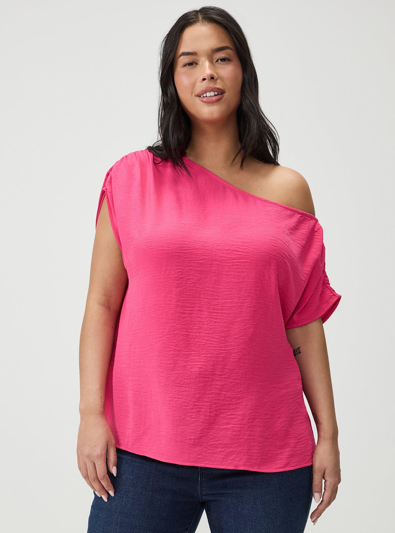 Off-Shoulder Top, BEETROOT PURPLE, hi-res