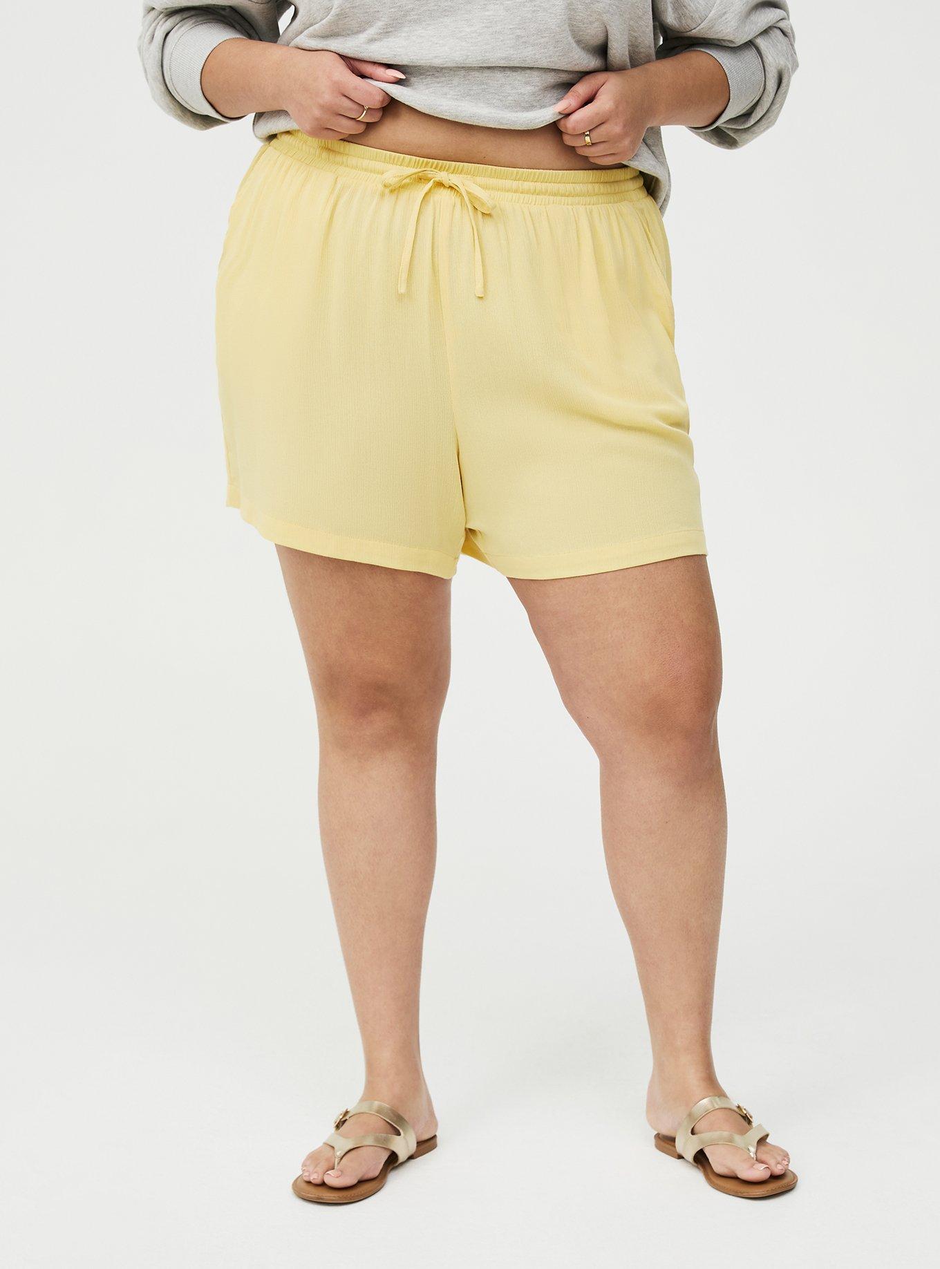 Pull On Gauze High Rise Short, SUNDRESS, alternate