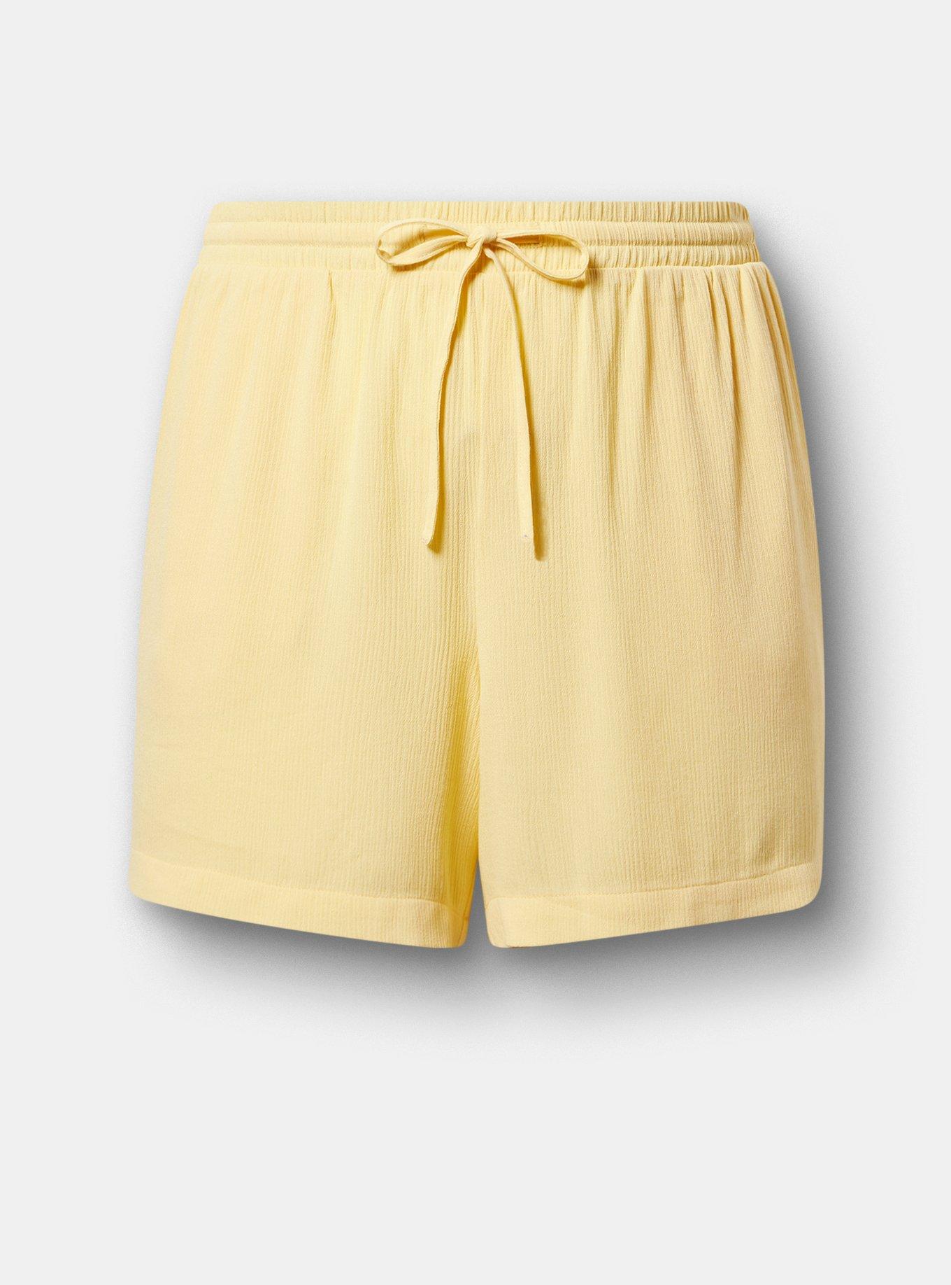 Pull On Gauze High Rise Short, SUNDRESS, hi-res