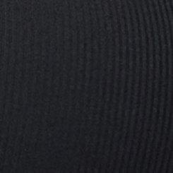 Plus Size Cotton Modal Rib Cinch Front Tube Top, DEEP BLACK, swatch