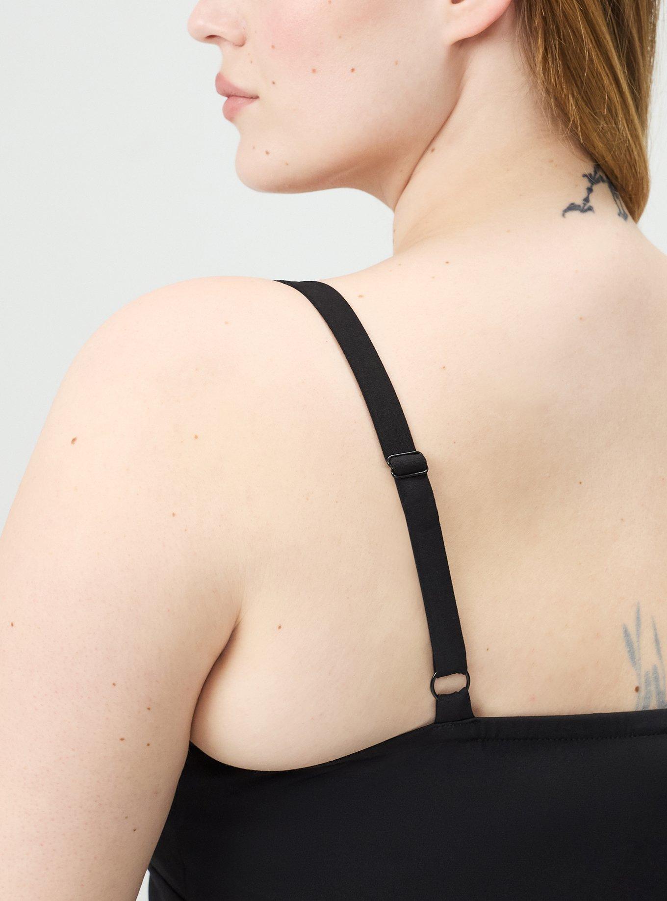 Beaded Keyhole Babydoll Top, DEEP BLACK, alternate