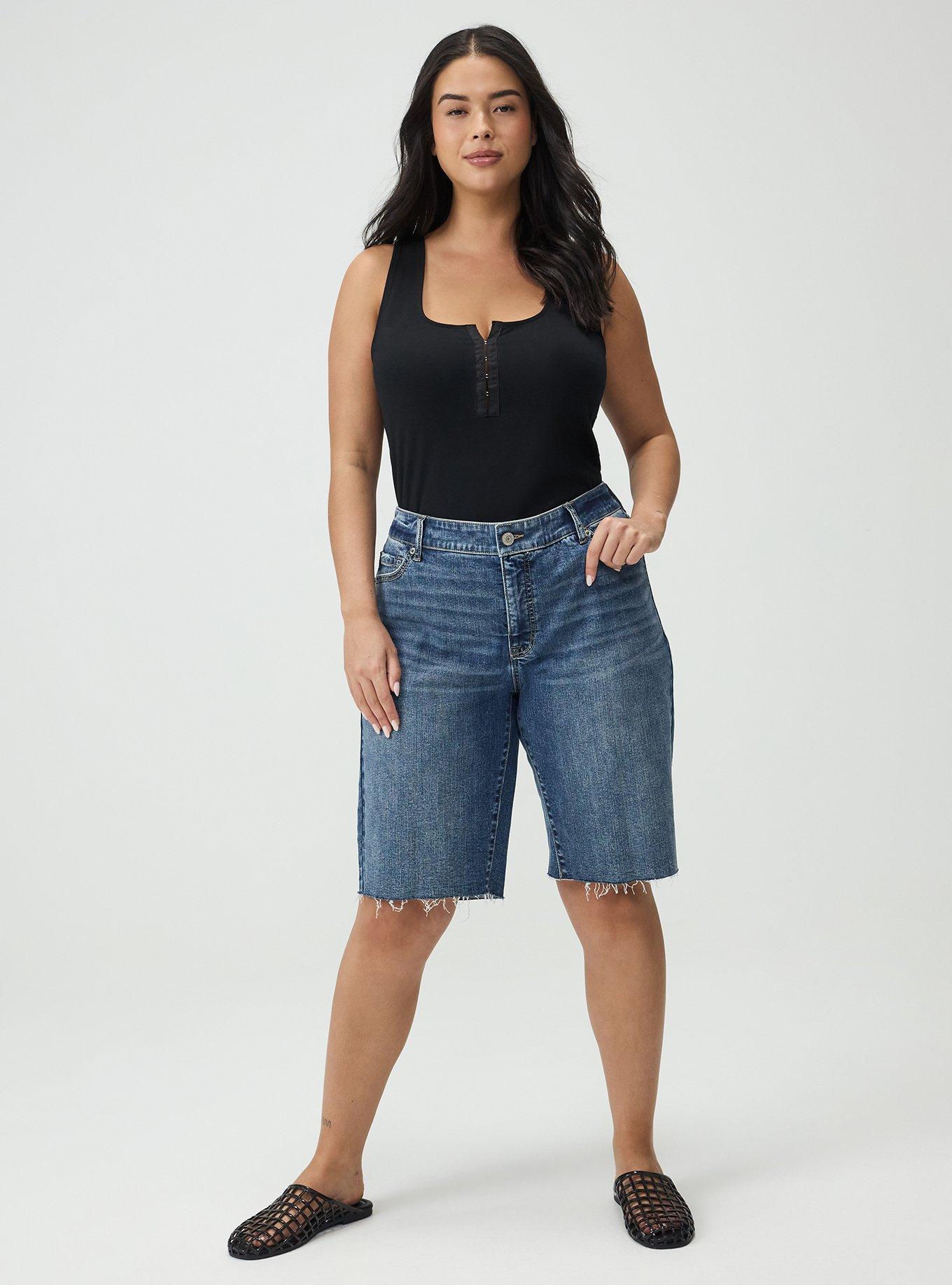 Foxy Scoop Hook & Eye Tank, DEEP BLACK, alternate