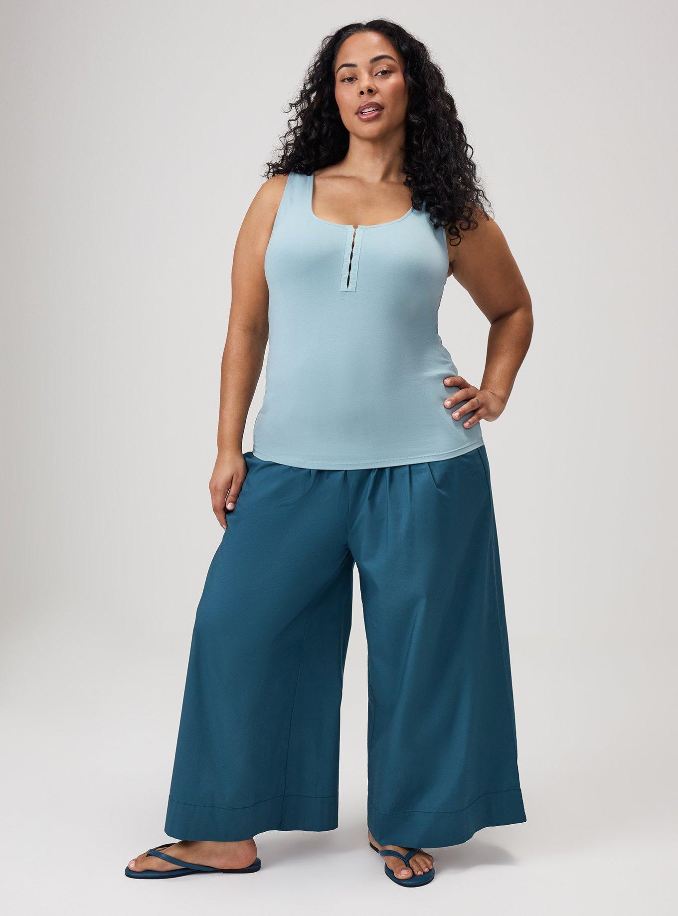 Foxy Scoop Hook & Eye Tank, STONE BLUE, alternate