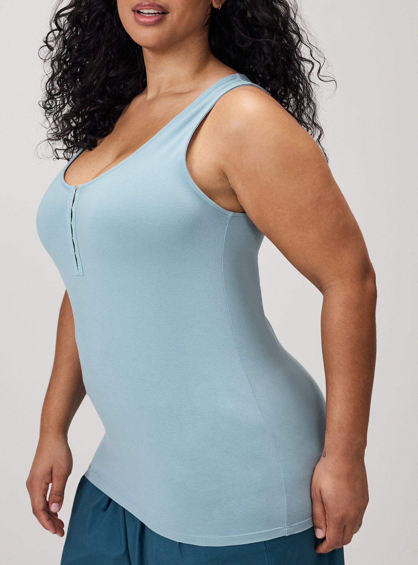 Foxy Scoop Hook & Eye Tank, STONE BLUE, alternate