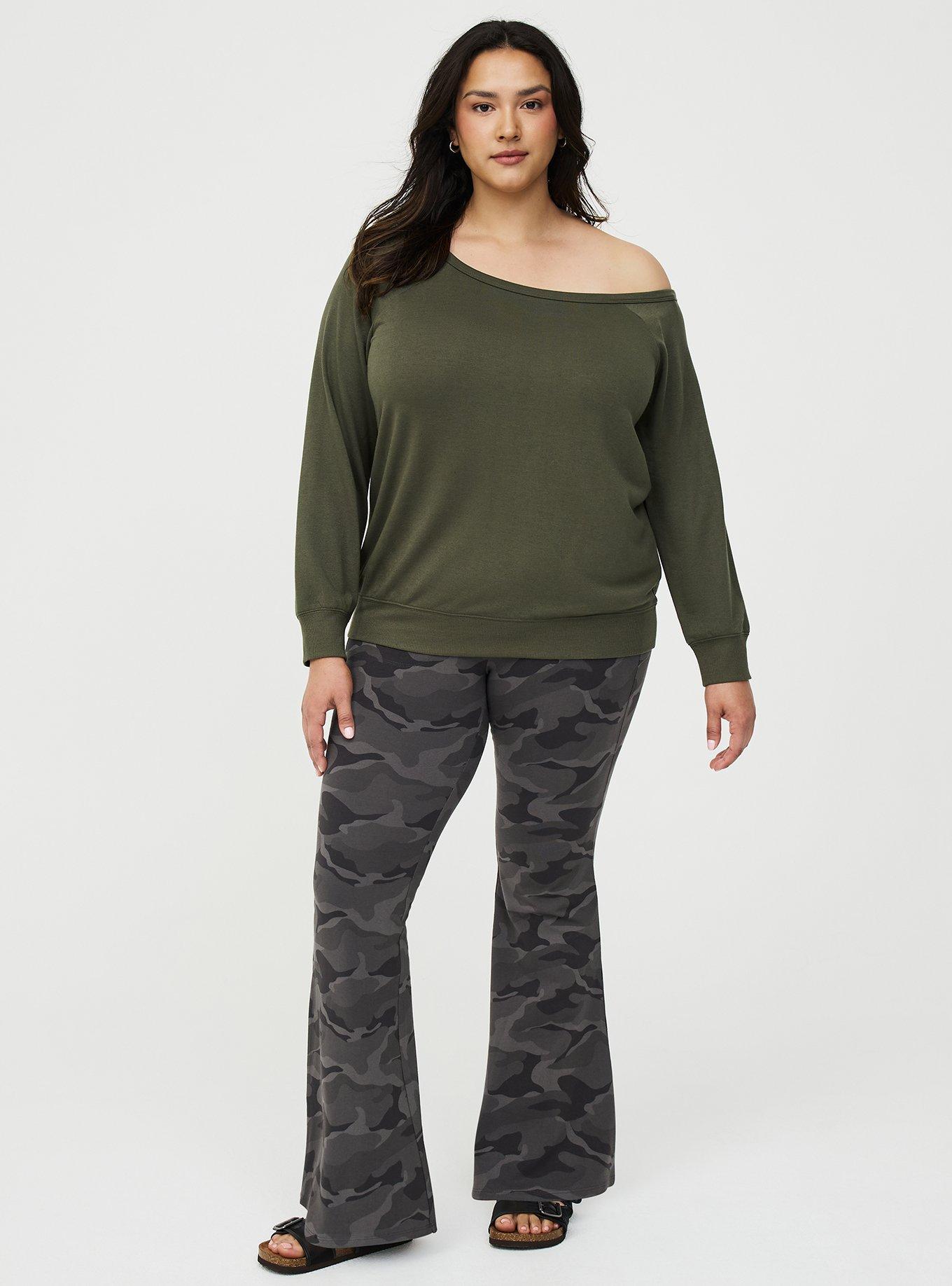 Callie Off-Shoulder Sweatshirt, DEEP DEPTHS, alternate