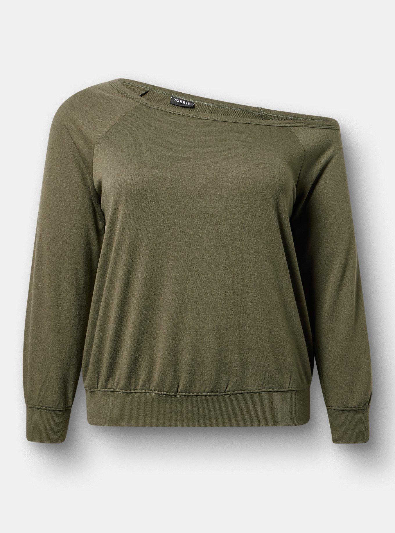 Callie Off-Shoulder Sweatshirt, DEEP DEPTHS, hi-res