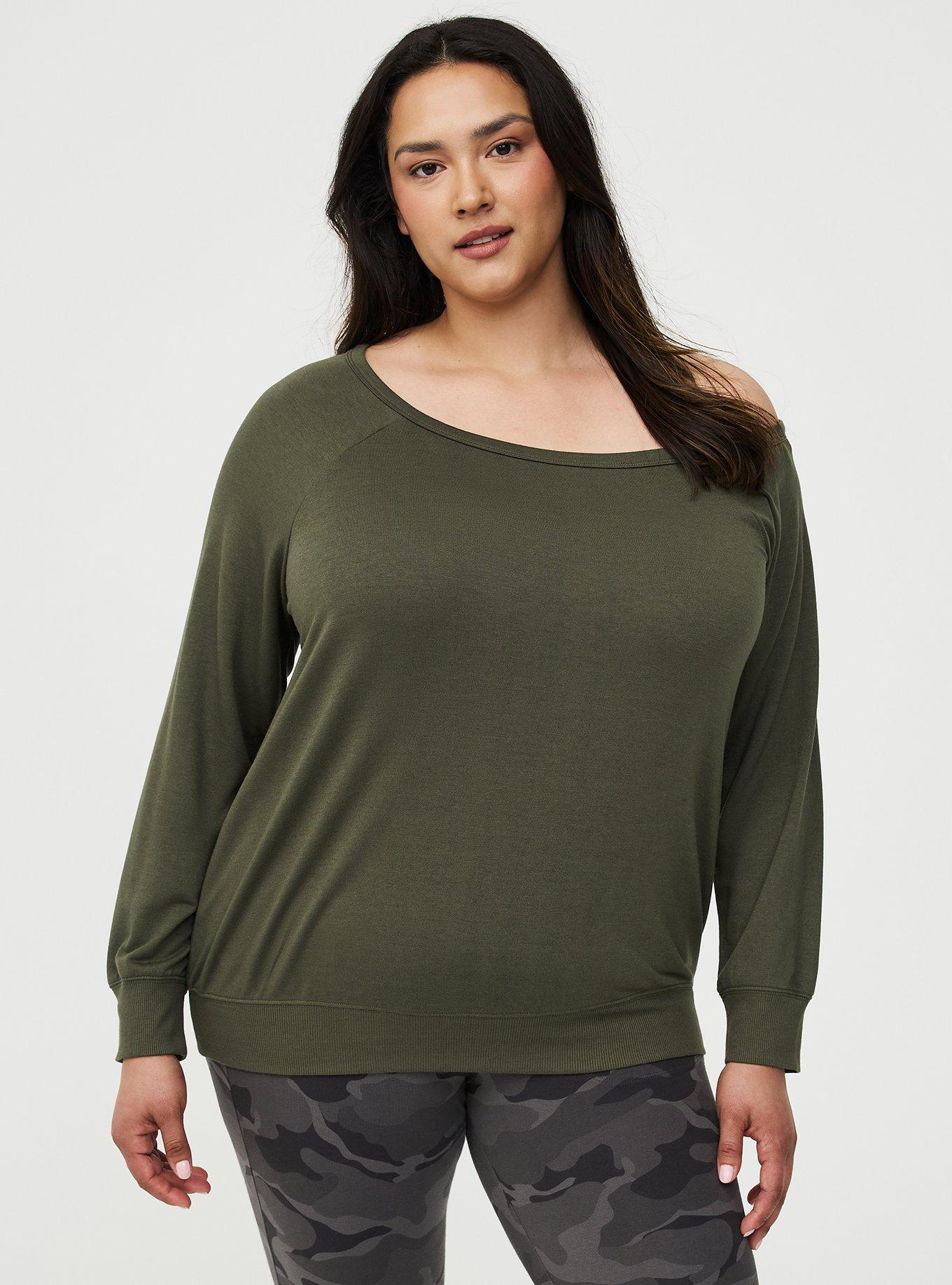 Callie Off-Shoulder Sweatshirt, DEEP DEPTHS, hi-res