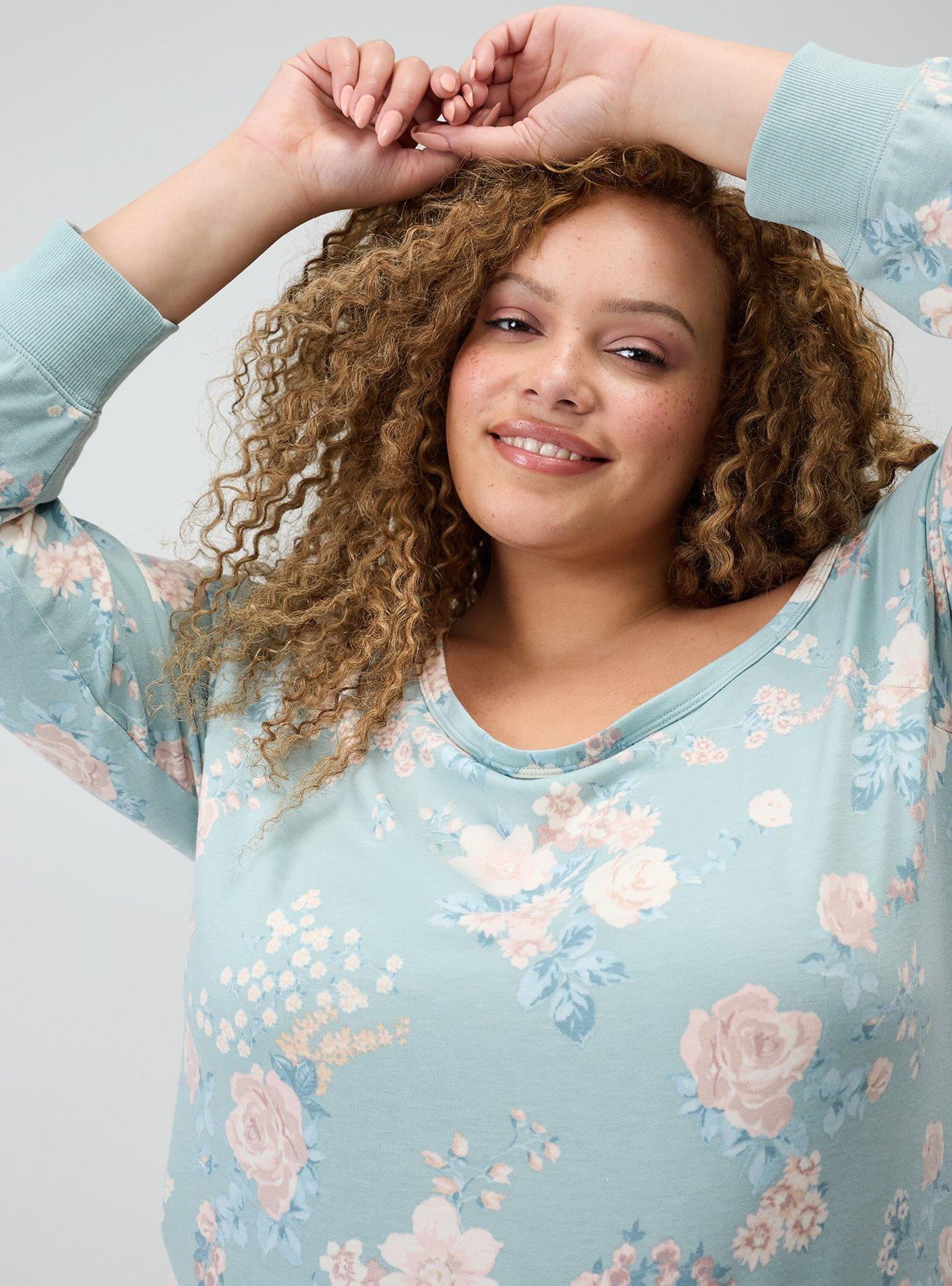 Callie Off-Shoulder Sweatshirt, WILD BOUQUET MINT, alternate