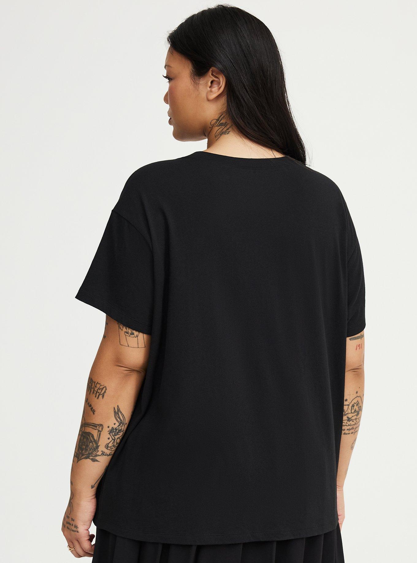 Relaxed Heritage Lace Graphic Tee, LOVE LACE DEEP BLACK, alternate