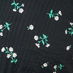 Retro Chic Collared Button Front Midi Dress, CORALINE FLORAL BLACK, swatch