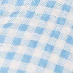 Plus Size Retro Chic Collared Knee Length Dress, DEAREST GINGHAM BLUE, swatch