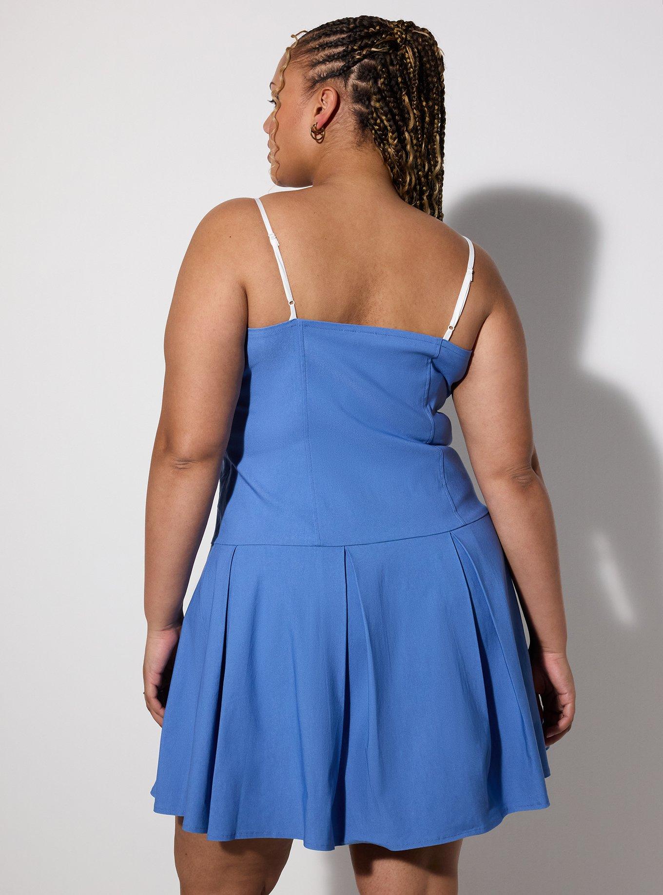 LoveSick Drop Waist Mini Dress, BLUE YONDER, alternate