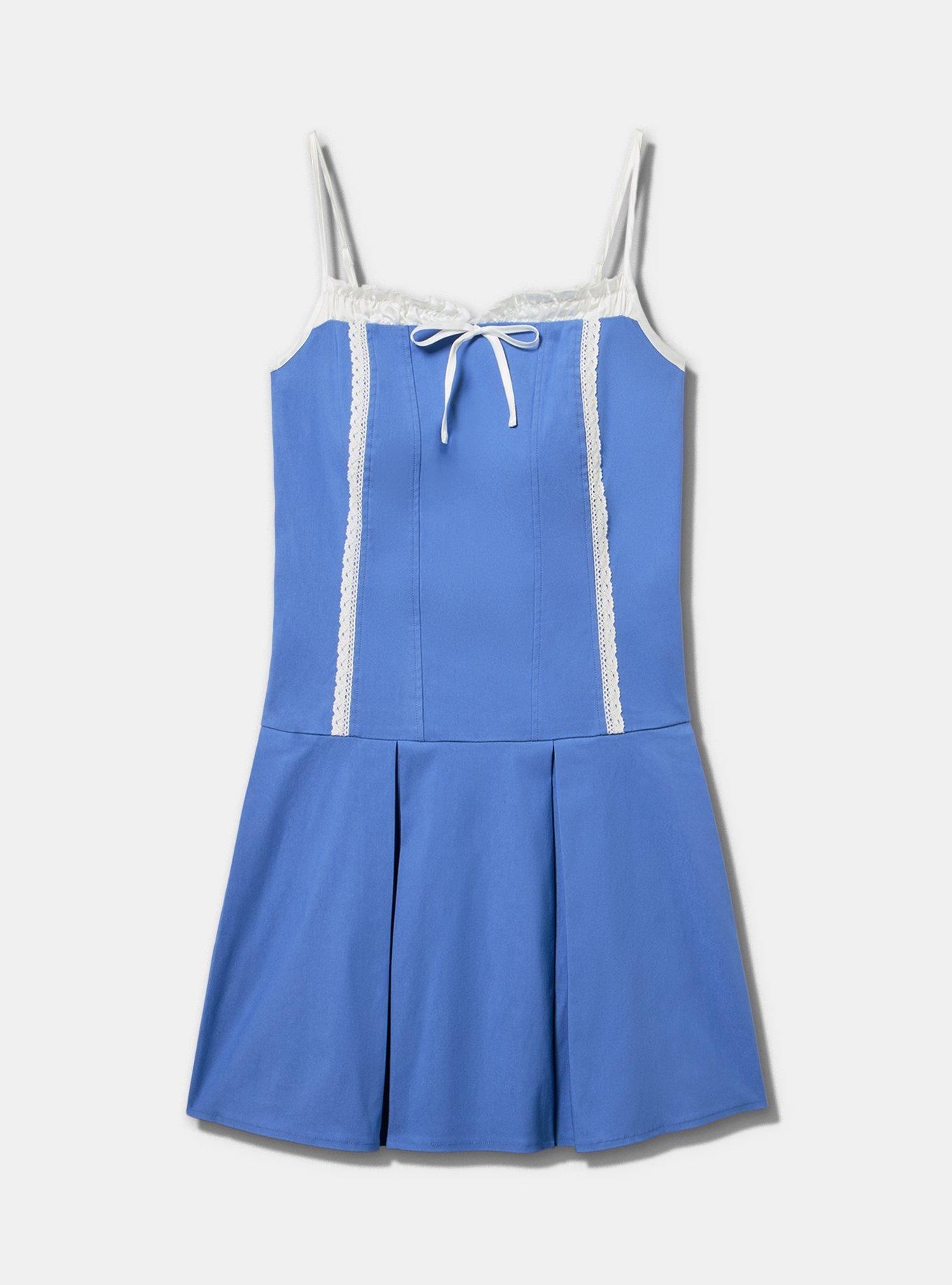 LoveSick Drop Waist Mini Dress, BLUE YONDER, flat