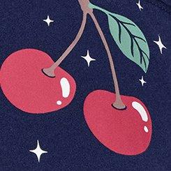 Plus Size LoveSick Oversized Boyfriend Crew Tee, CHERRY STARS PEACOAT, swatch