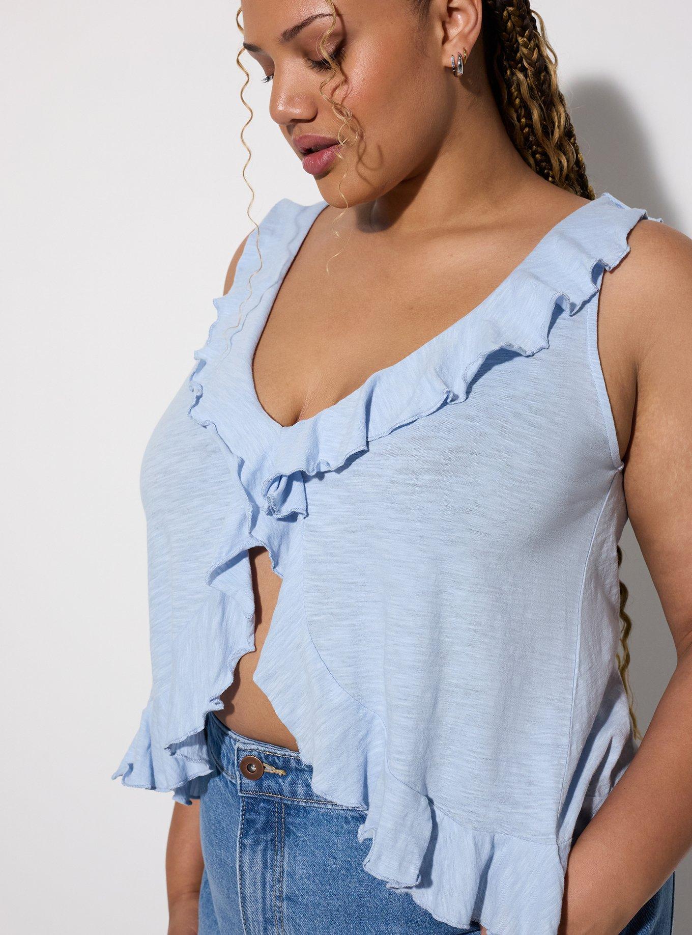 LoveSick Ruffle Tank, KENTUCKY BLUE, alternate