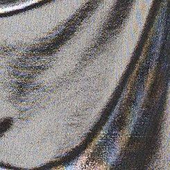 Liquid Shine Deep Cowl Halter Top, GUNMETAL SHINE, swatch