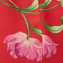 Georgette Tunic Blouse, SALMA FLORAL RED, swatch