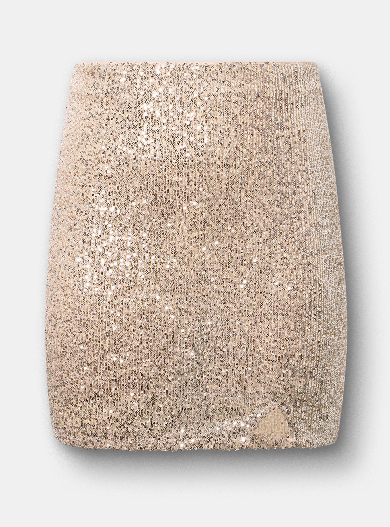 Sequin Mini Skort, CHAMPAGNE GOLD SHIMMER, hi-res