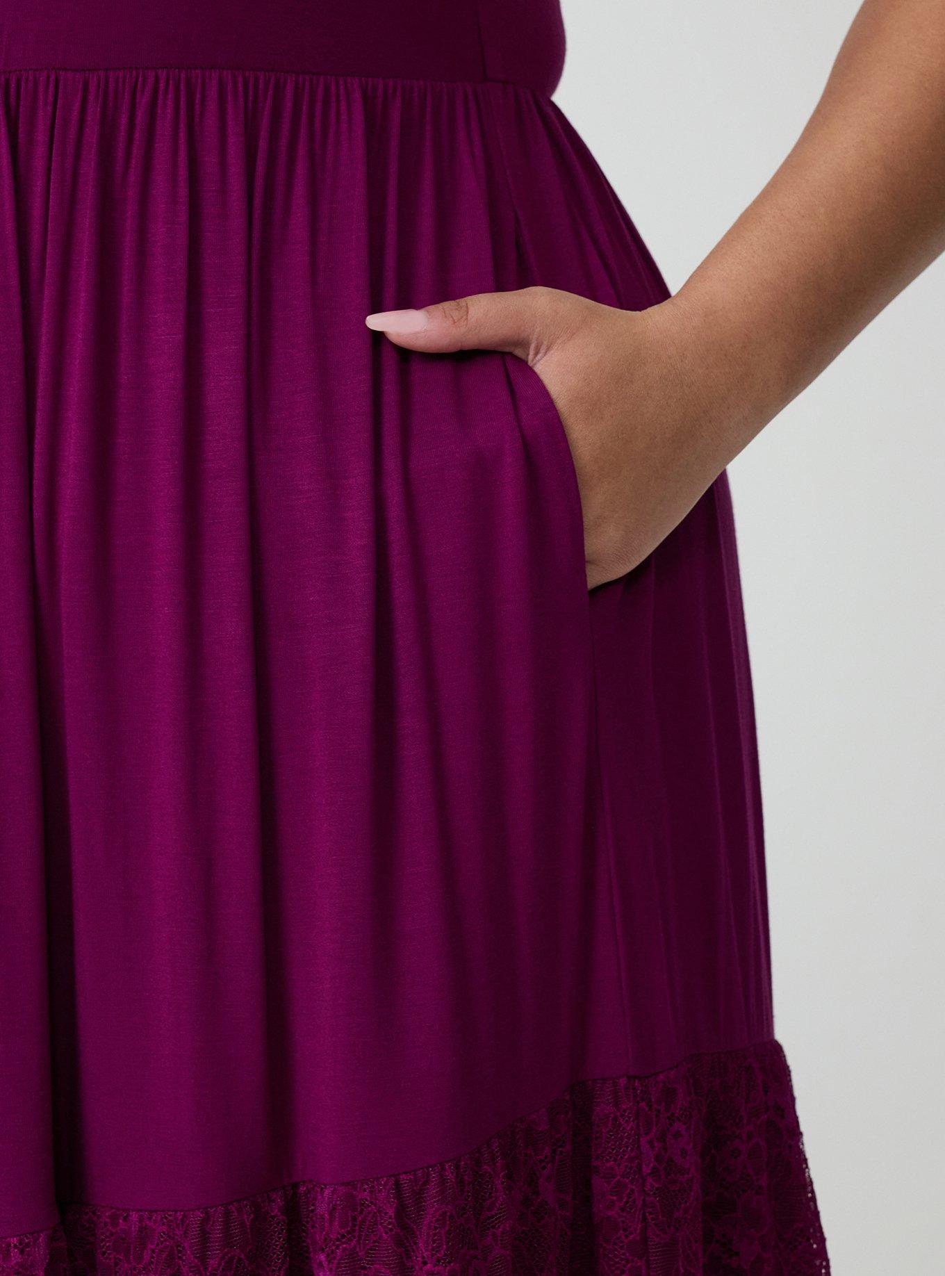 Sweetheart Lace Inset Maxi Dress, PLUM CASPIA, alternate