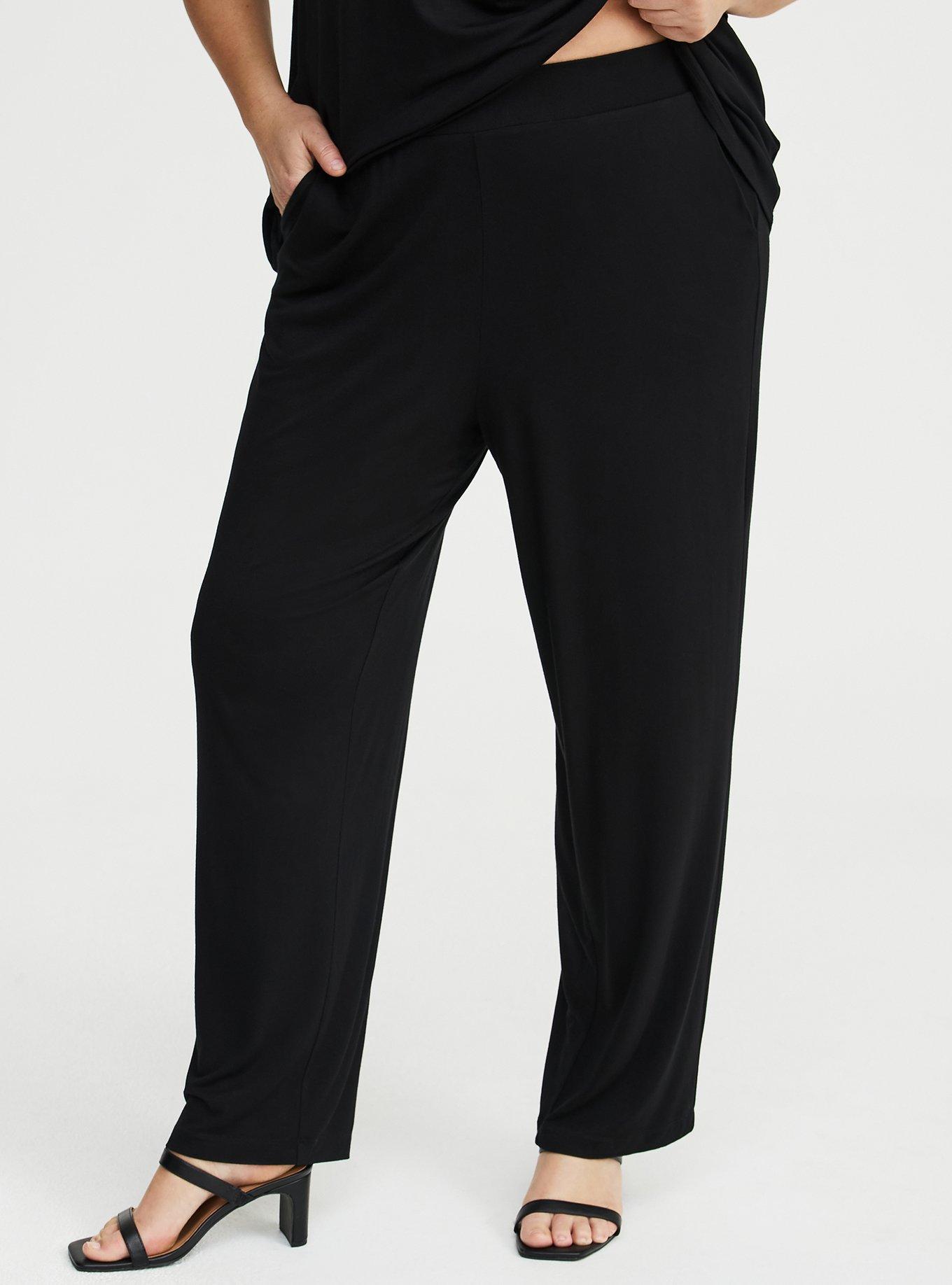 Super Soft Straight Leg Pant, DEEP BLACK, alternate