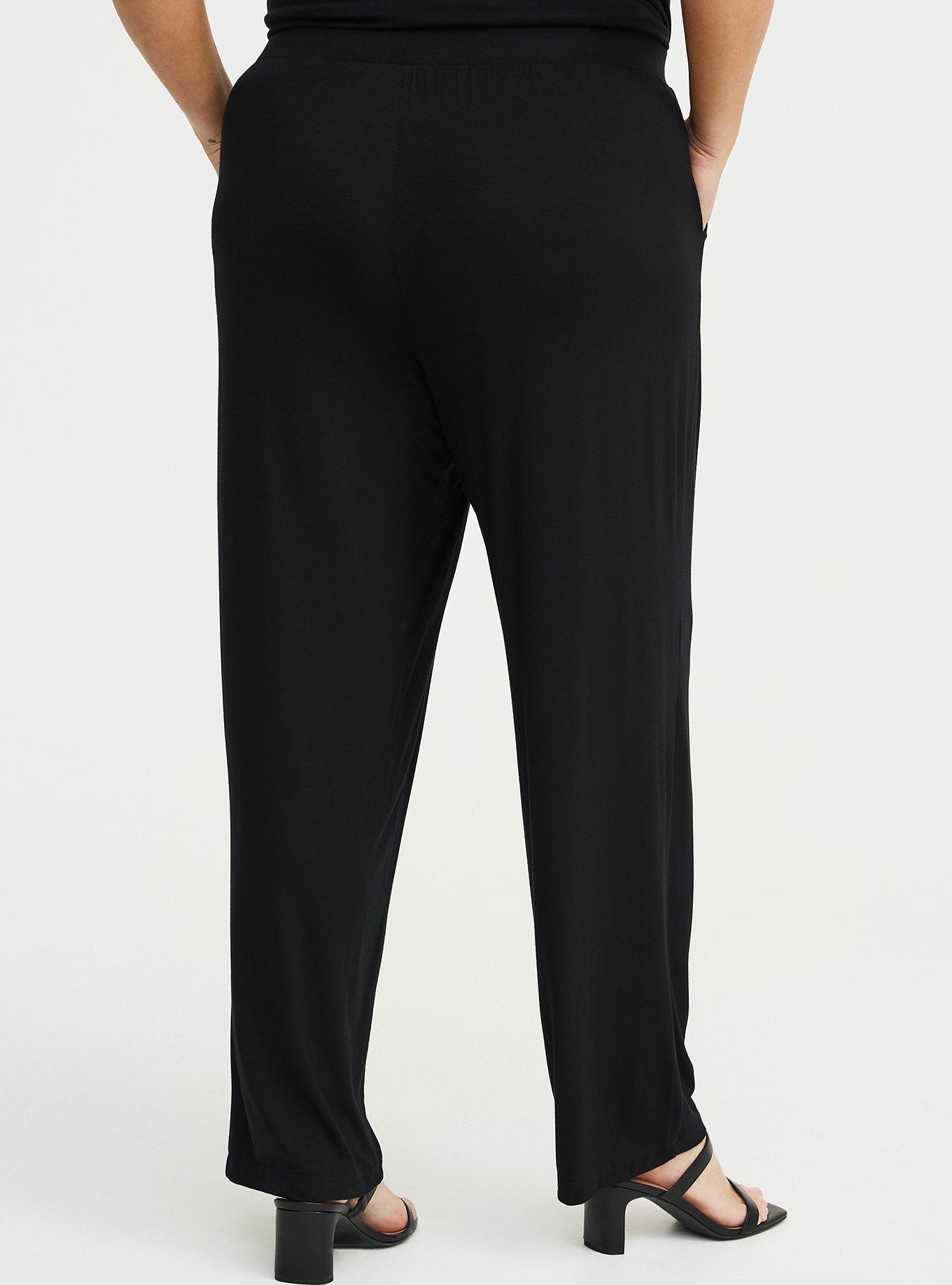 Super Soft Straight Leg Pant, DEEP BLACK, alternate