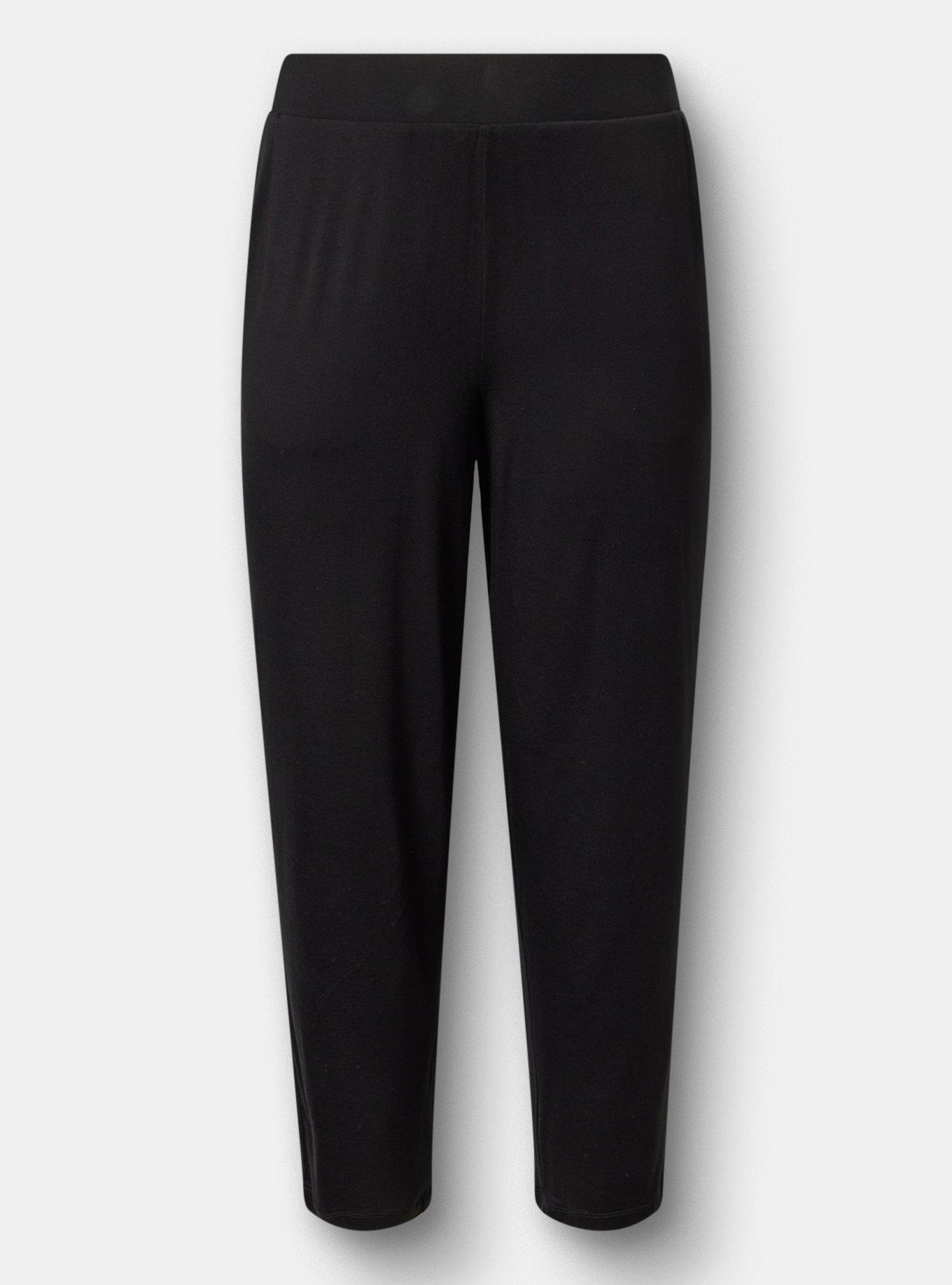 Super Soft Straight Leg Pant, DEEP BLACK, hi-res