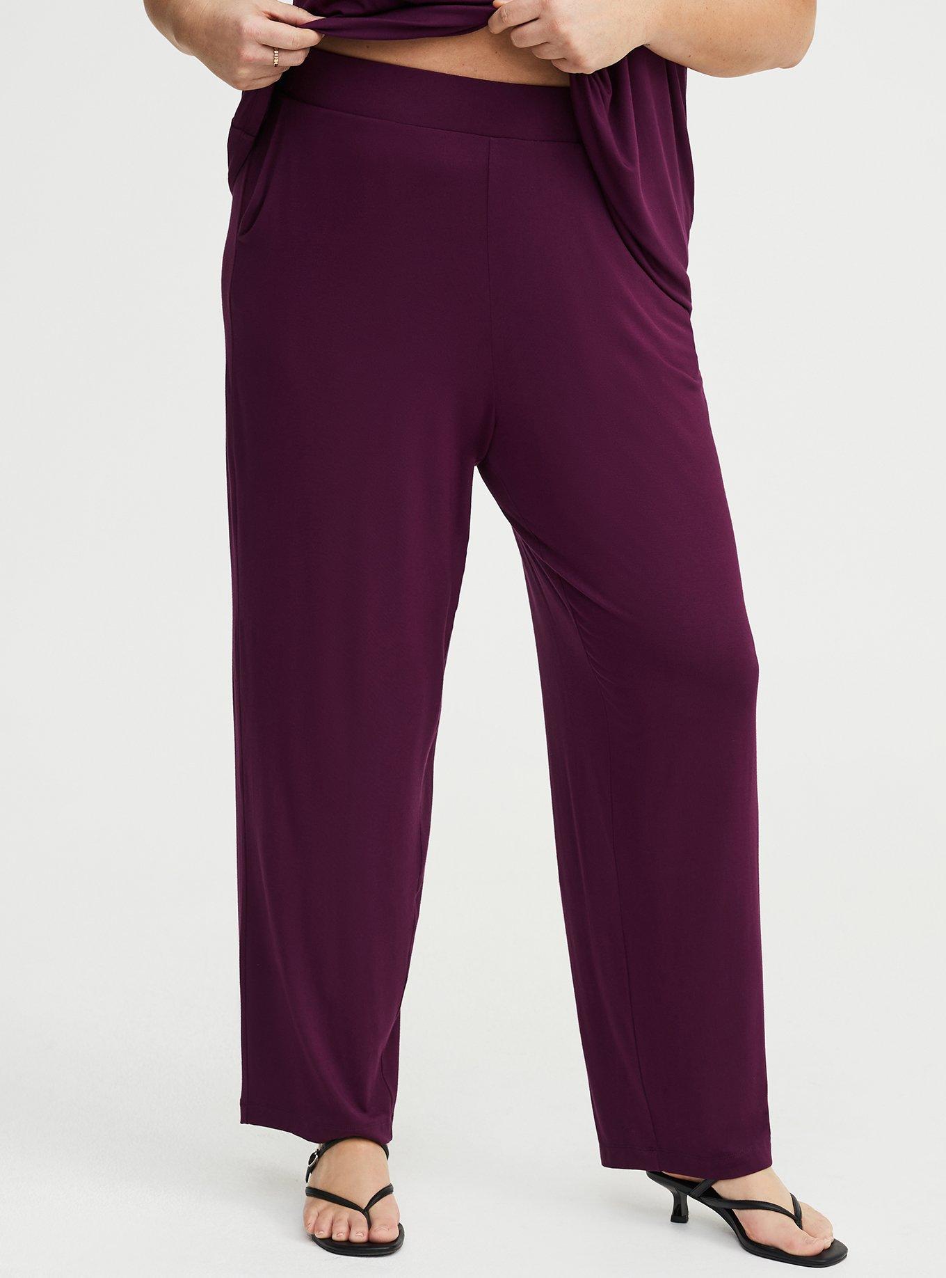 Super Soft Straight Leg Pant, POTENT PURPLE, alternate