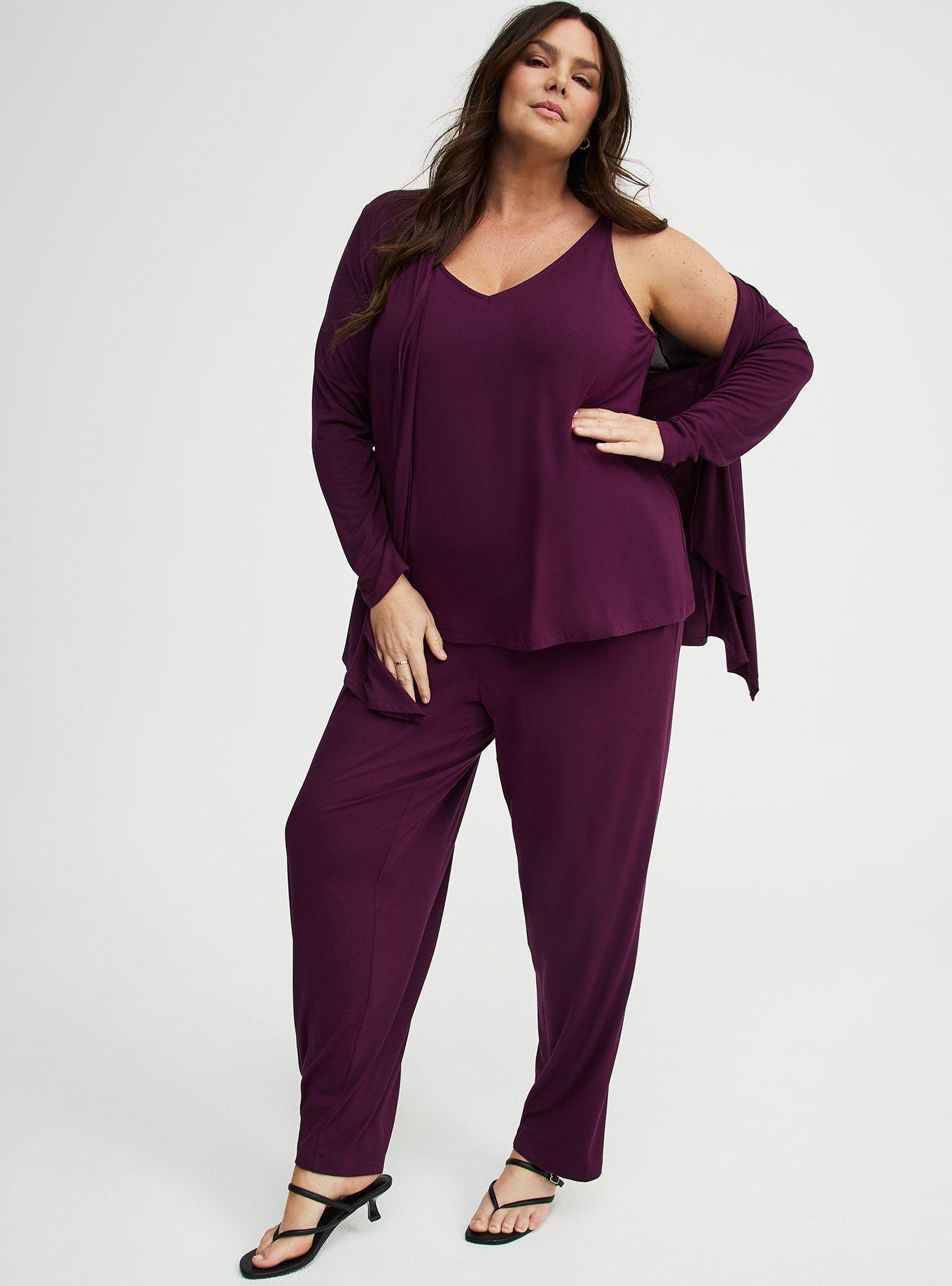 Super Soft Straight Leg Pant, POTENT PURPLE, alternate