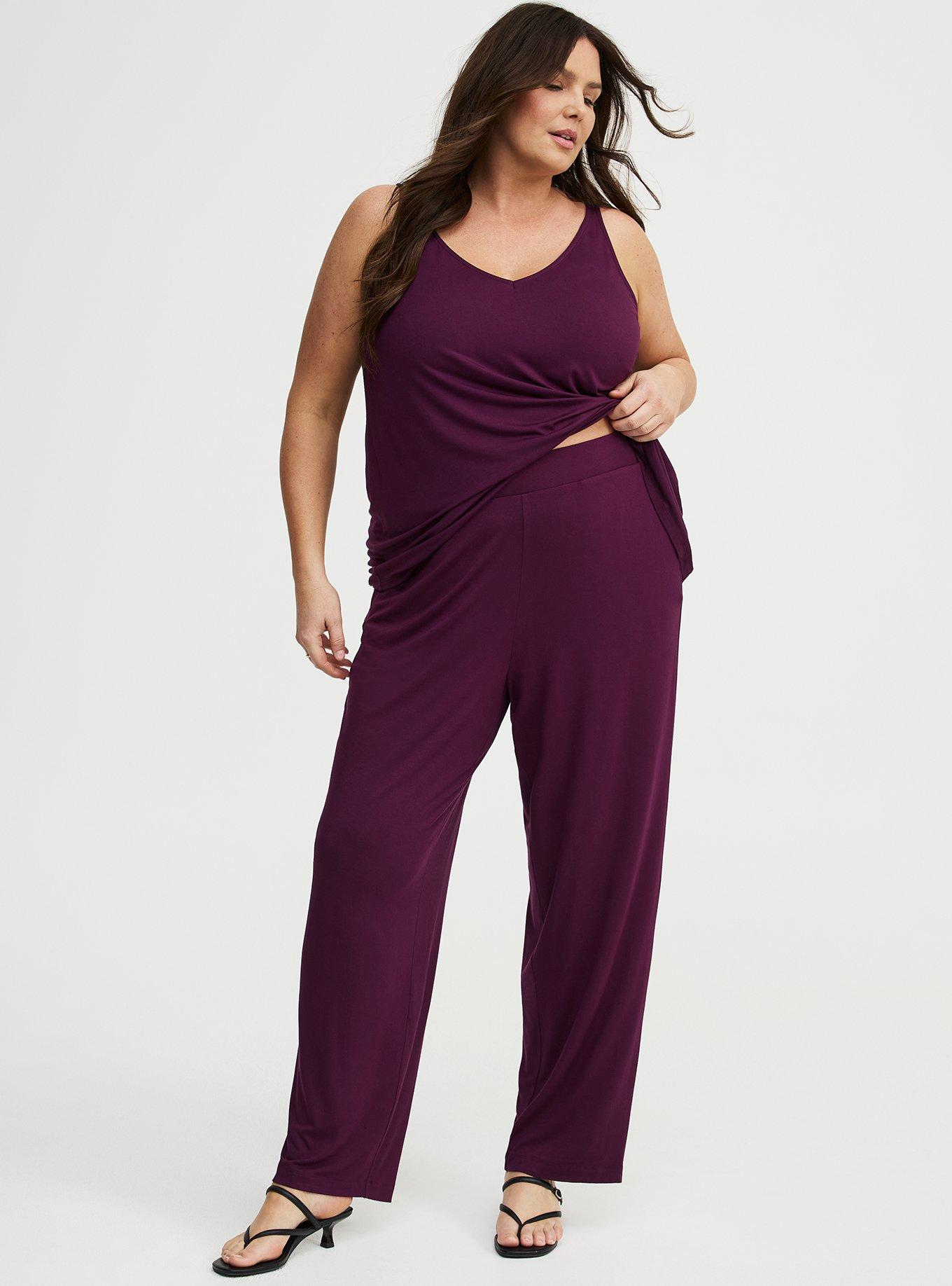 Super Soft Straight Leg Pant, POTENT PURPLE, hi-res
