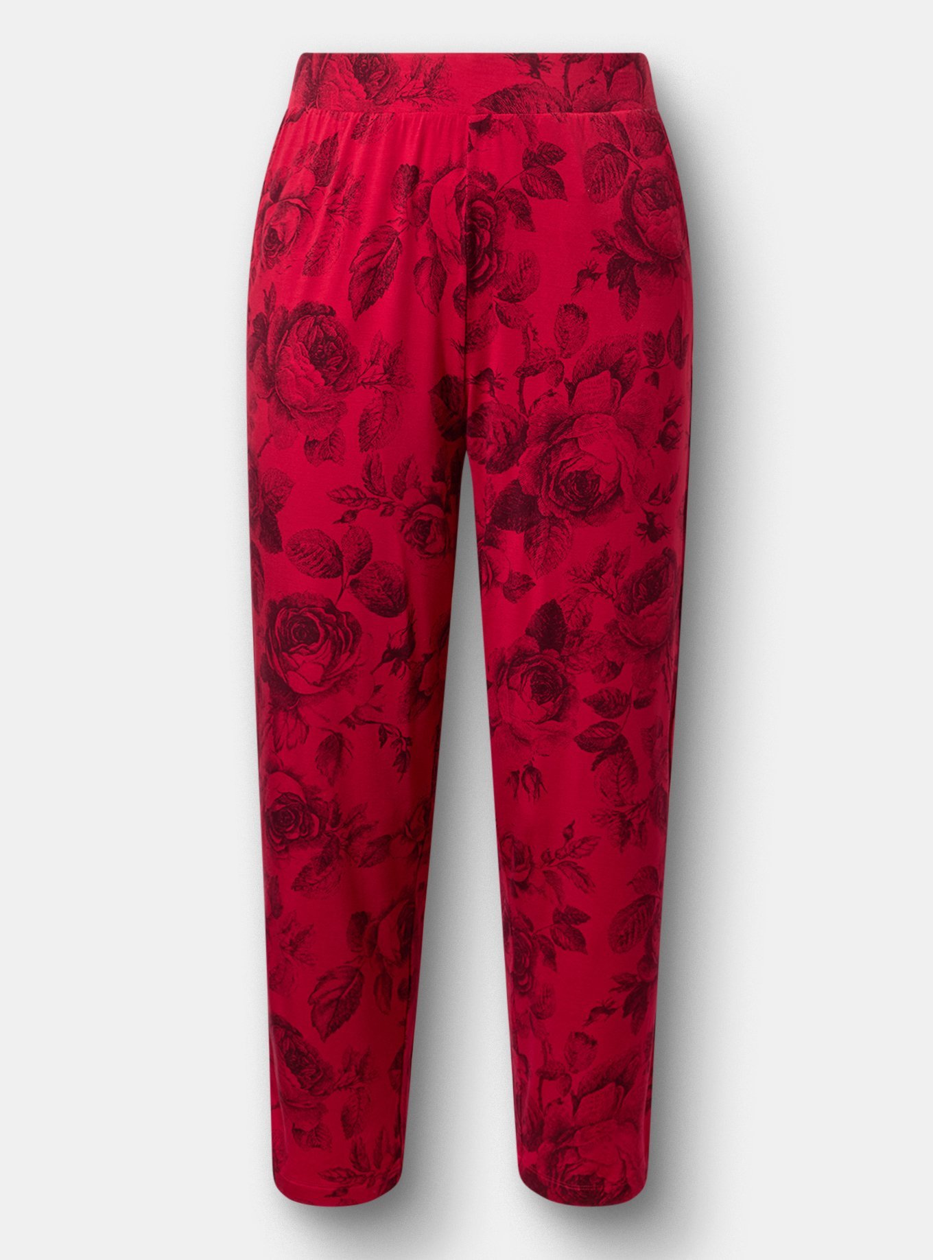 Super Soft Straight Leg Pant, MARYANNE FLORAL RED, hi-res