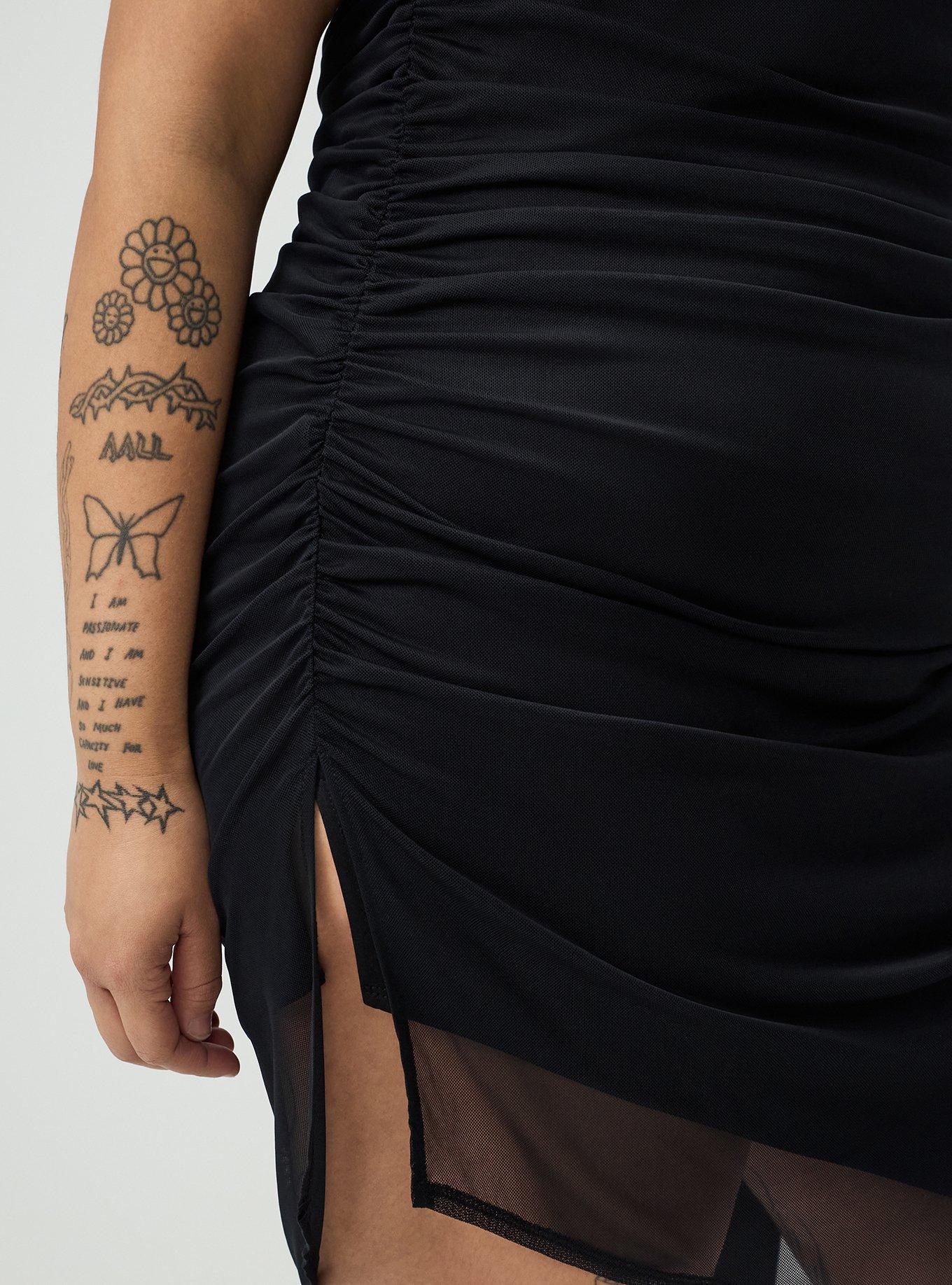 Strapless Bodycon Mini Dress, DEEP BLACK, alternate