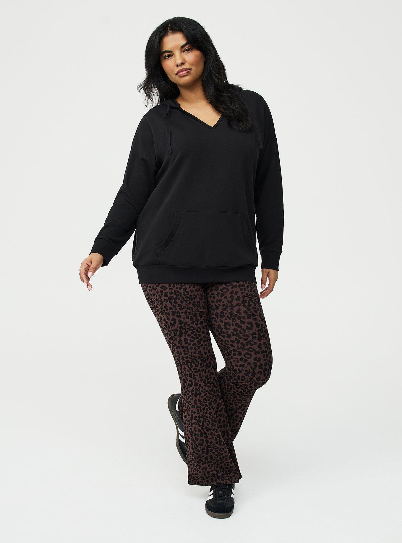 Super Soft Fleece Relaxed Hoodie, DEEP BLACK, alternate