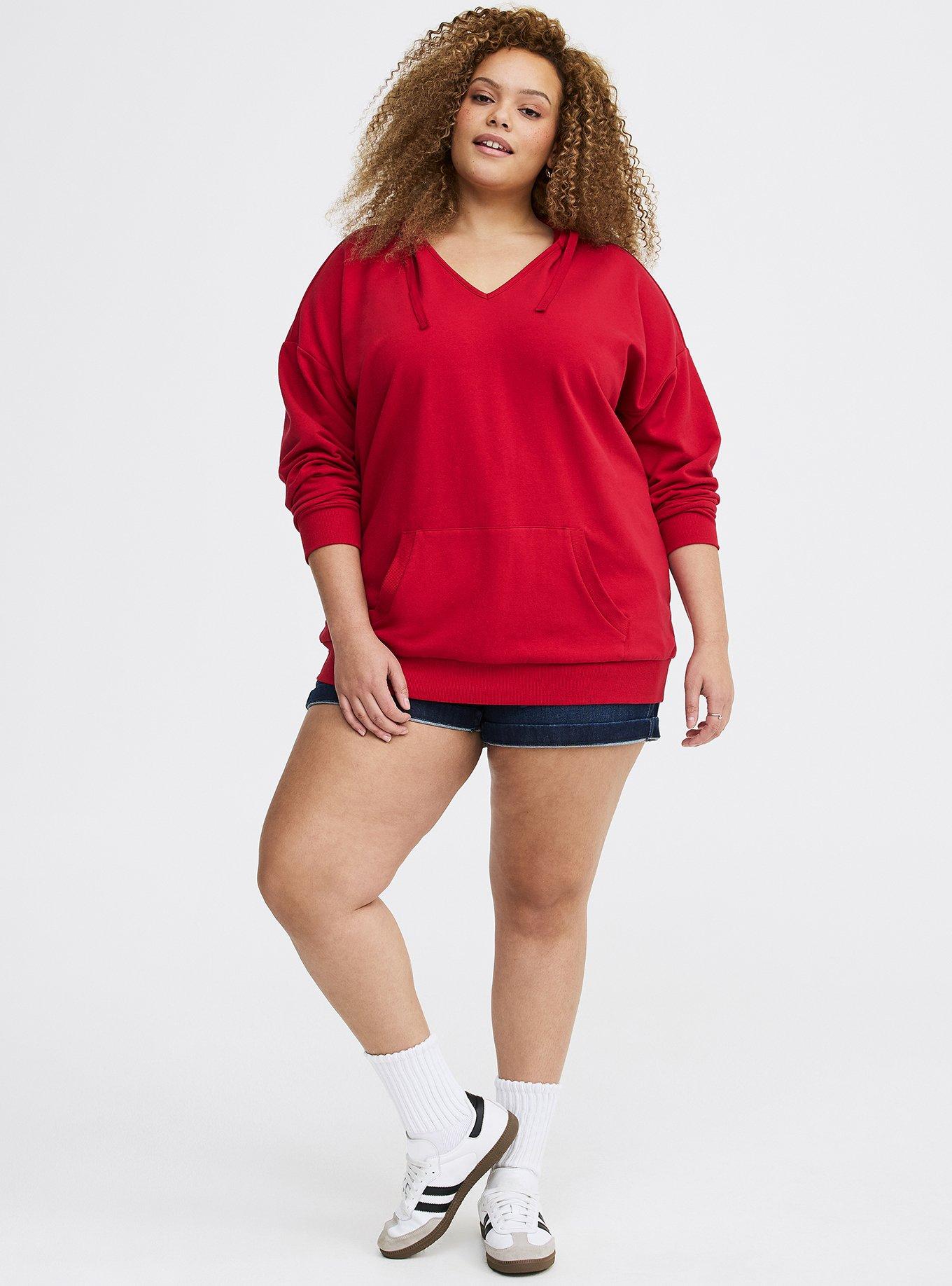 Super Soft Fleece Relaxed Hoodie, JESTER RED, alternate