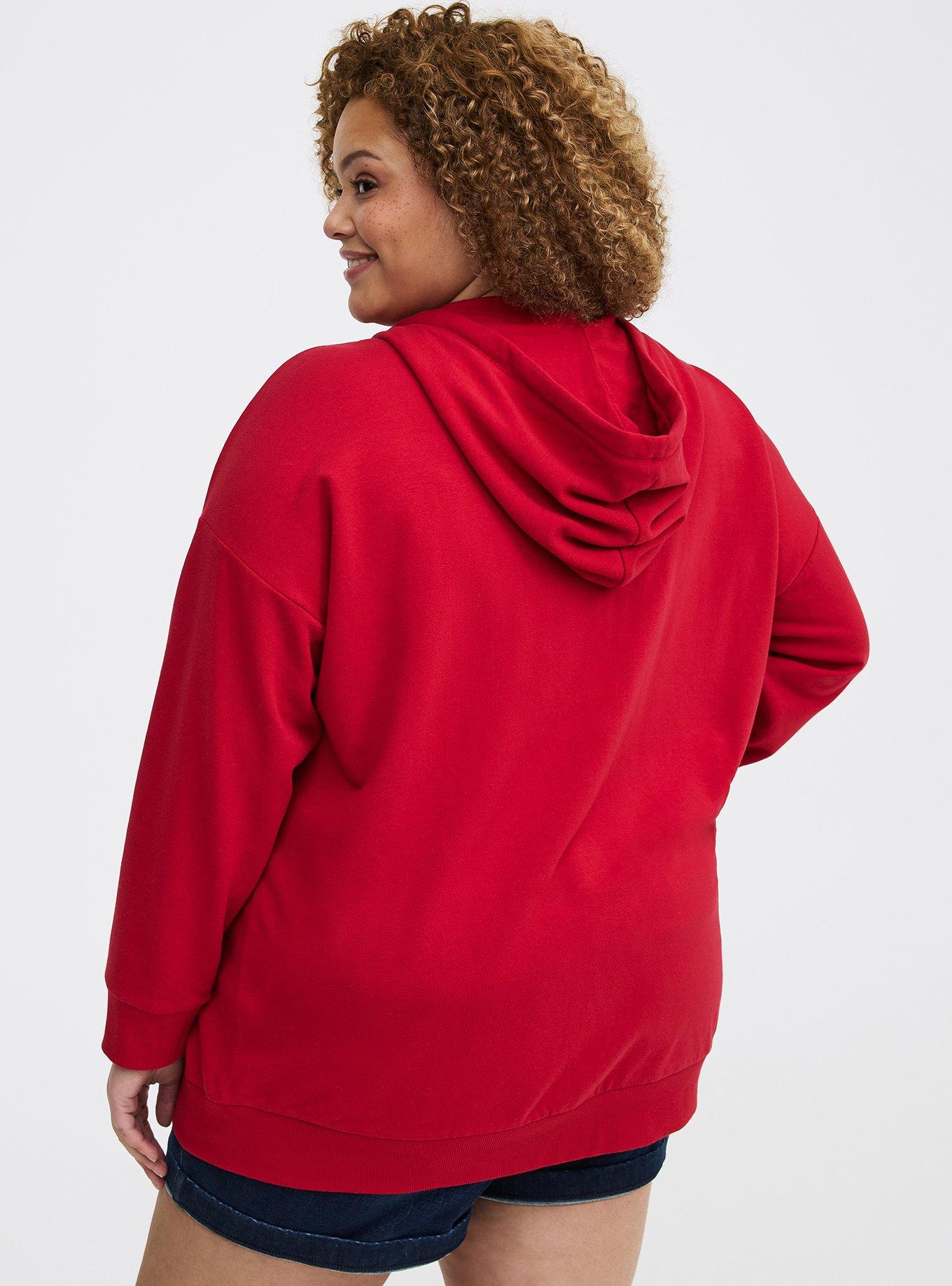 Super Soft Fleece Relaxed Hoodie, JESTER RED, alternate