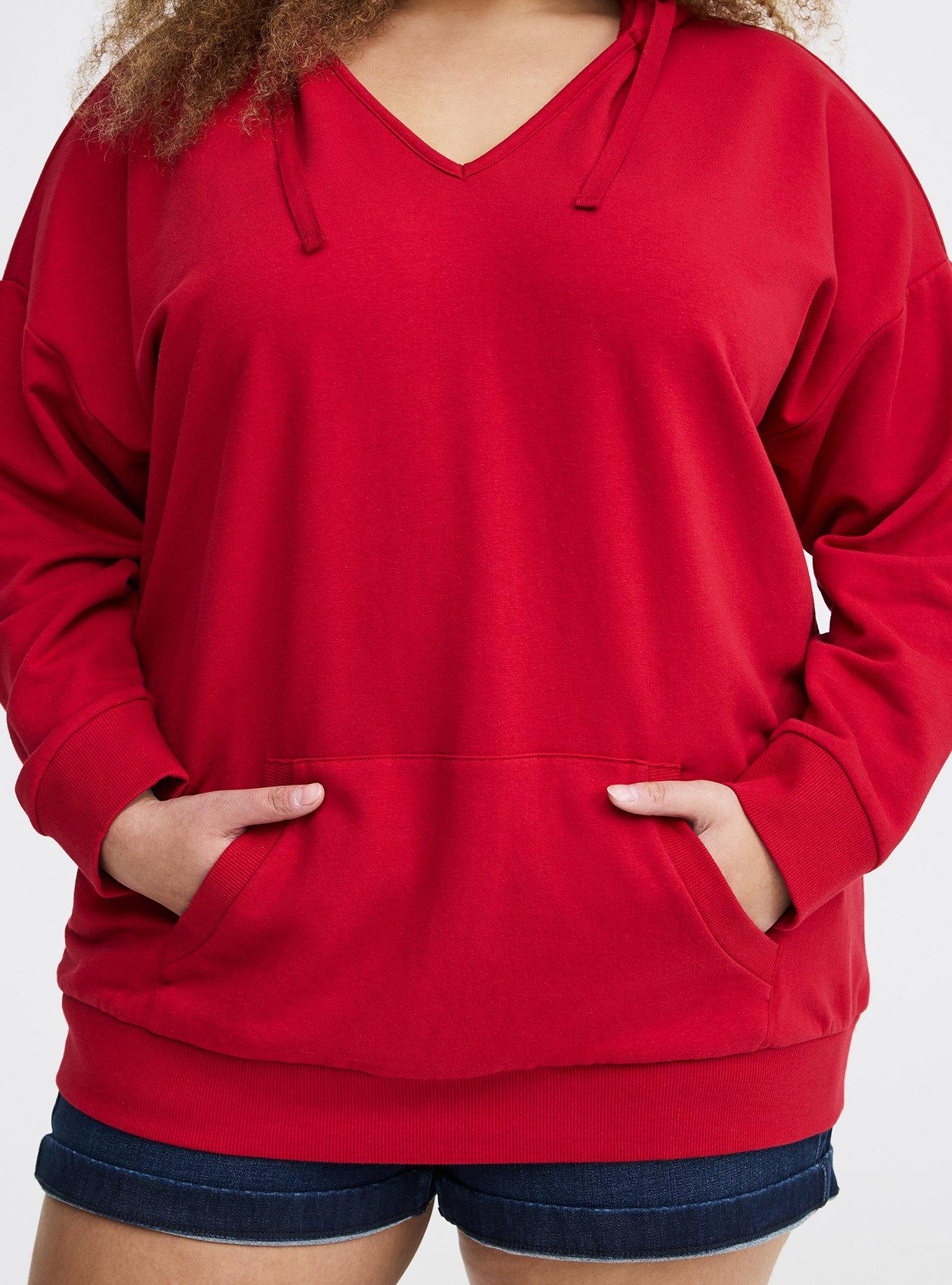 Super Soft Fleece Relaxed Hoodie, JESTER RED, alternate